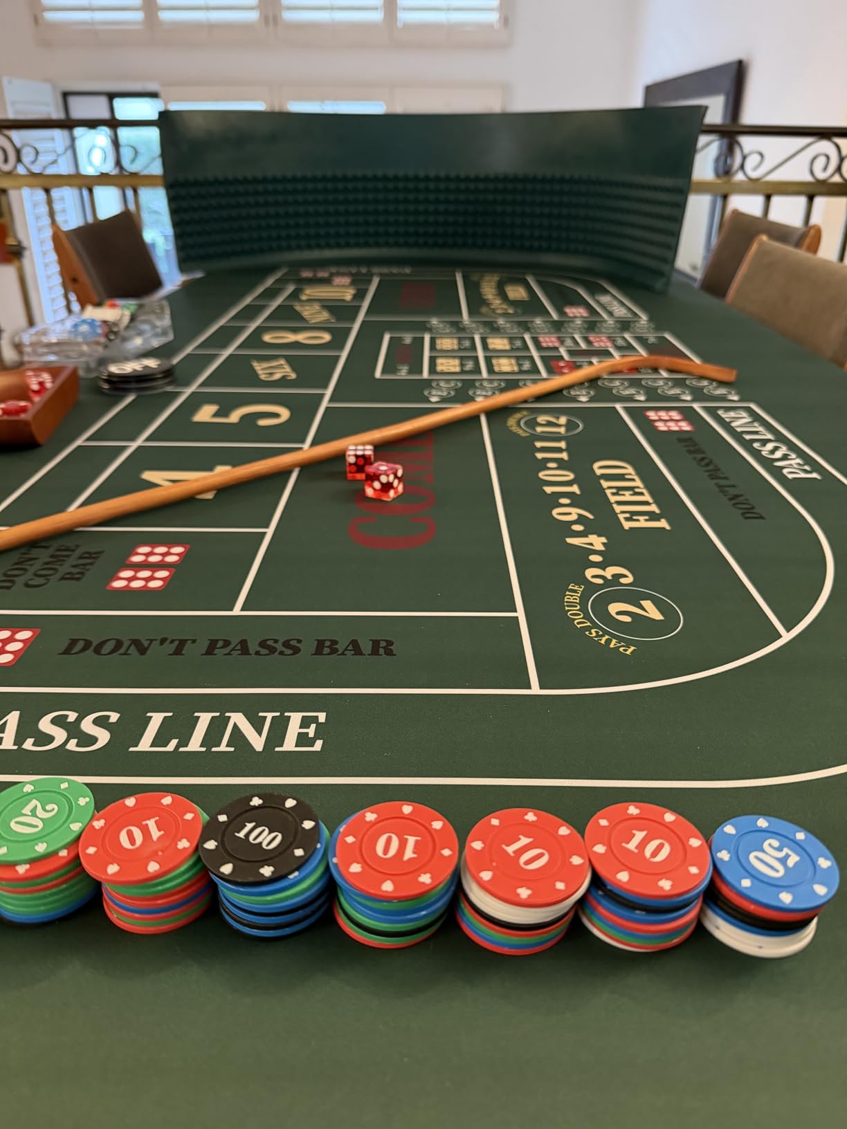 Craps Tabletop Game Set with 35*70