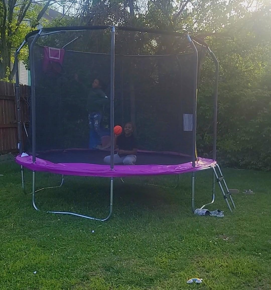 Outdoor Trampoline with Net for Kids 10FT 12FT 14FT 15FT 16FT customer photo 2