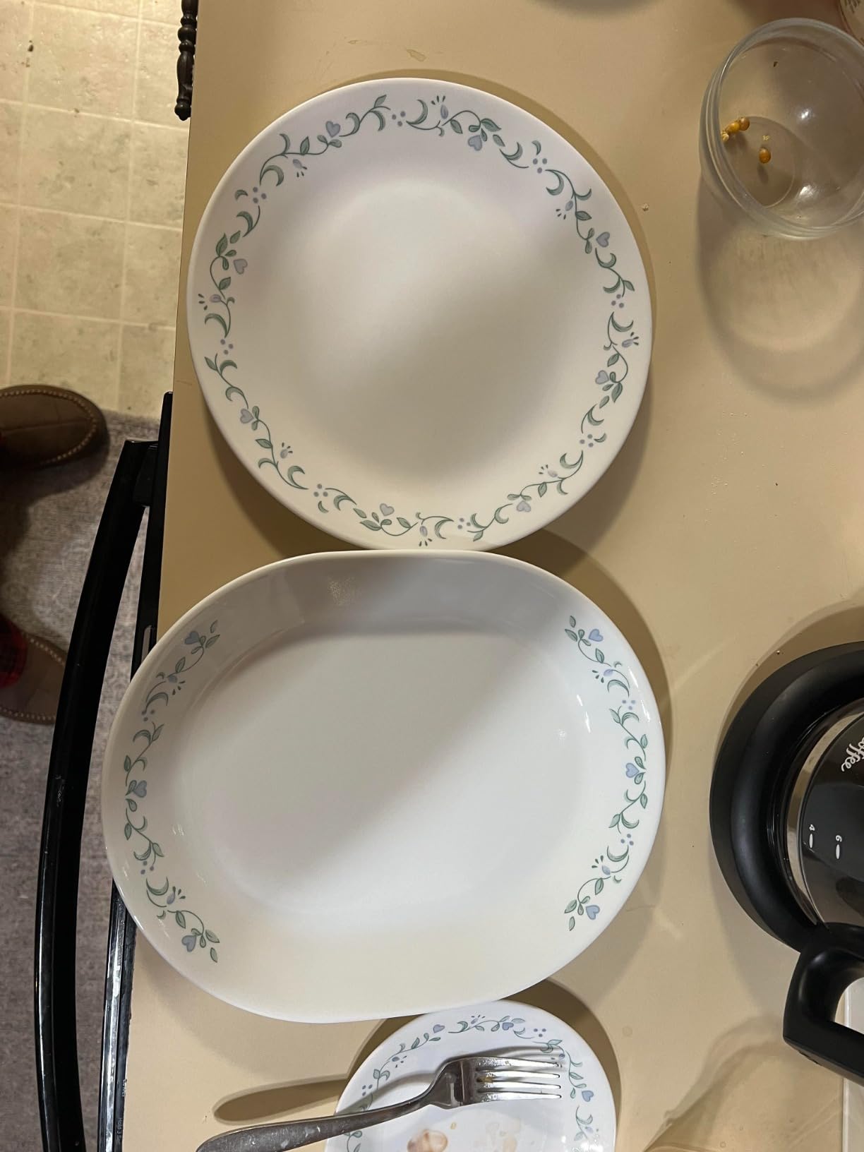 Corelle Vitrelle Serving Platter, 12-1/4-Inch Large Serving Plate, Triple Layer Glass, Crack and Chip Resistant, Country Cottage customer photo 1