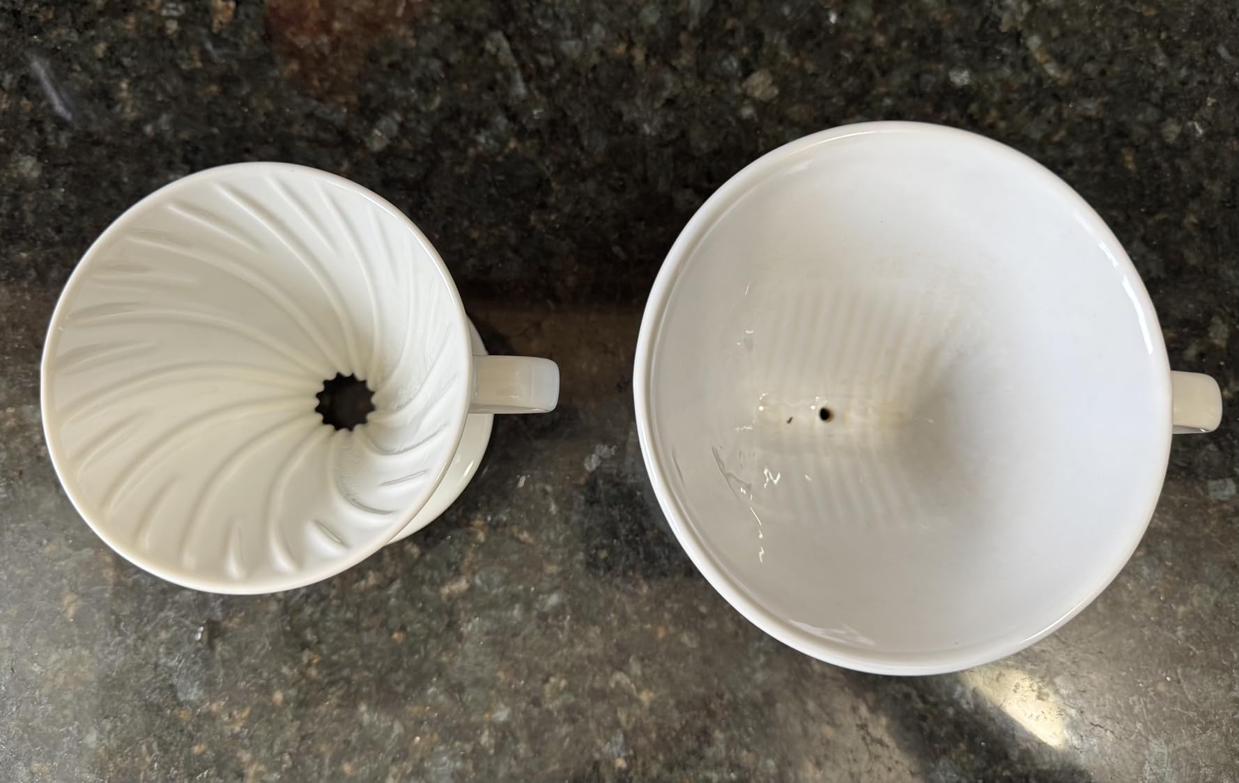 Hario V60 Dripper 02 White - Ceramic Pour Over Coffee Dripper customer photo 2