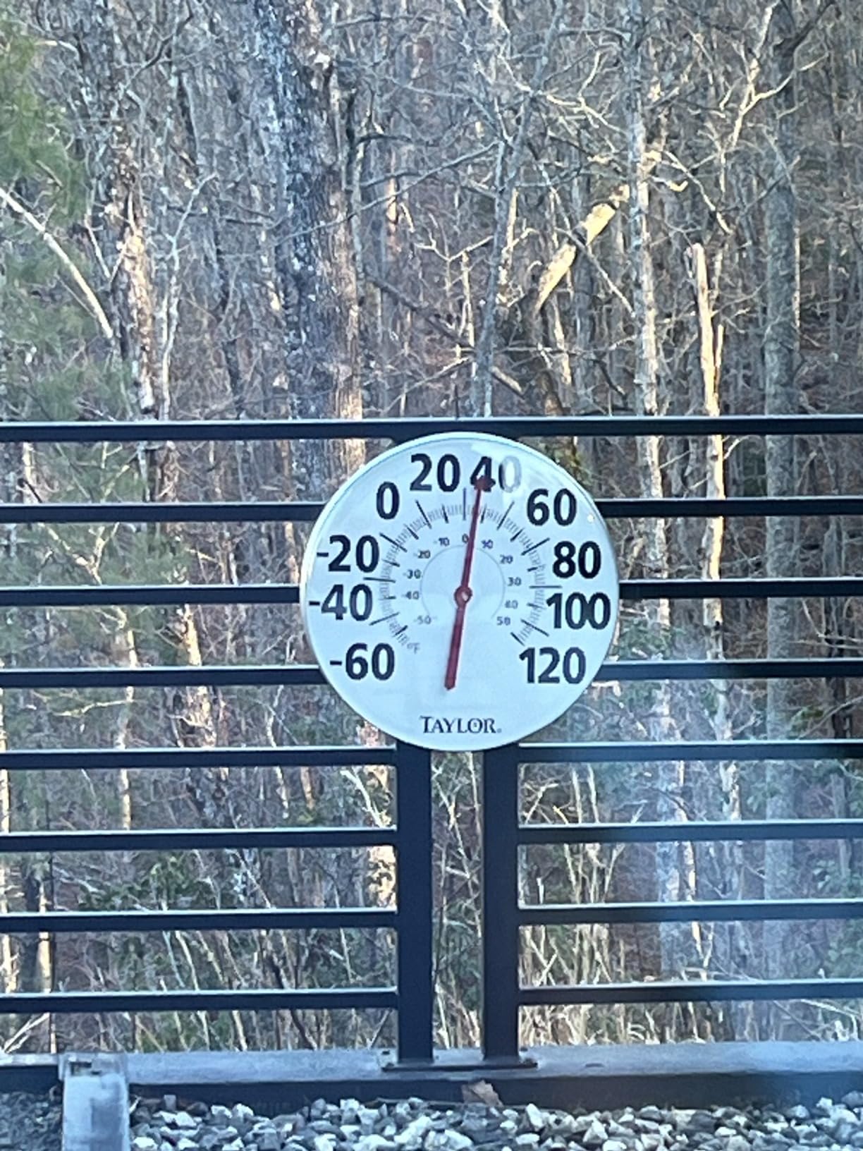 Taylor Extra Large Metal Wall Indoor Outdoor Thermometer, Easy to Read Numbers for Patio, Pool, and Indoor Areas, 18 inch, White customer photo 2