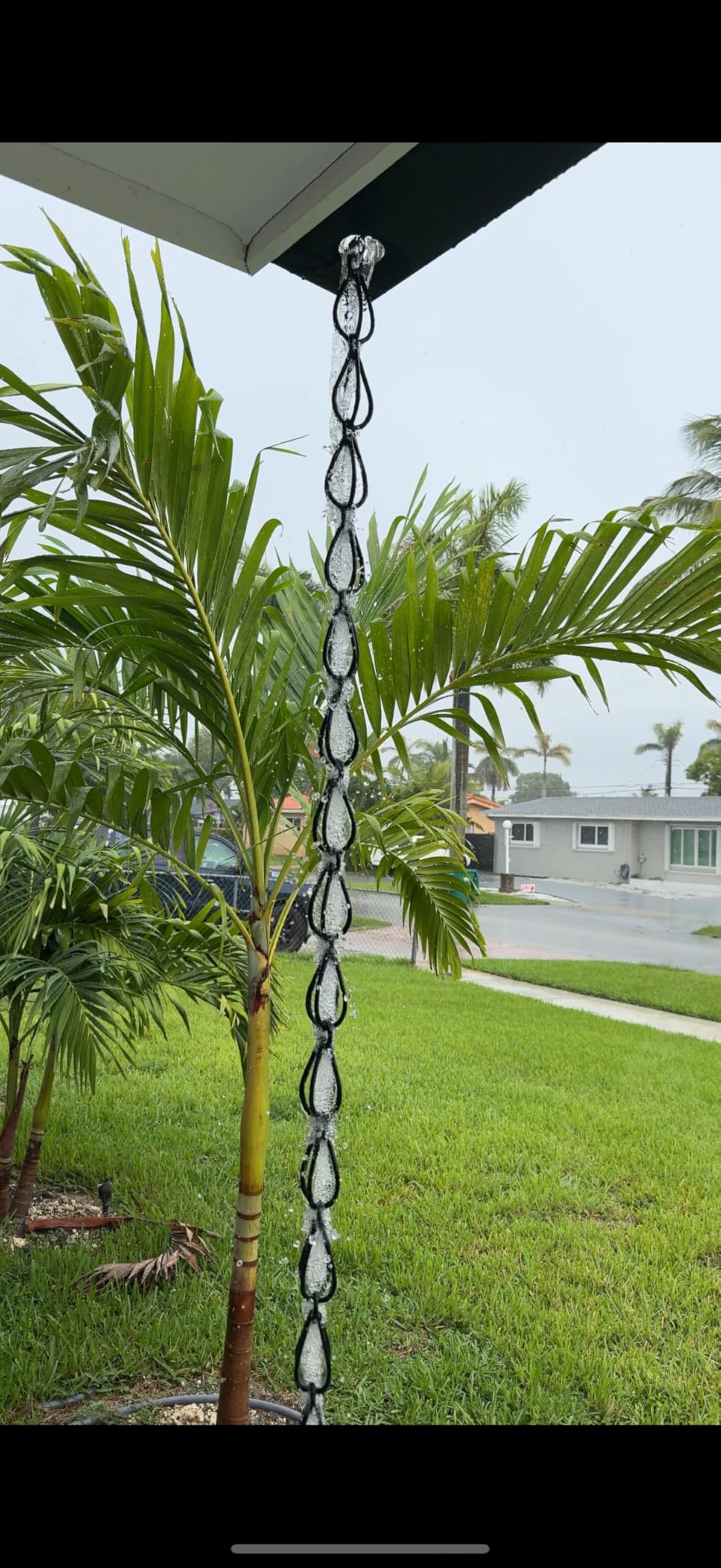 Monarch Rain Chains Pure Copper Teardrop Rain Chains for Gutters - 8.5 ft Decorative Rainchain Outdoor Durable Heavy Duty Gutter Chain Downspout Replacement, Modern Rainchains for Outside customer photo 1