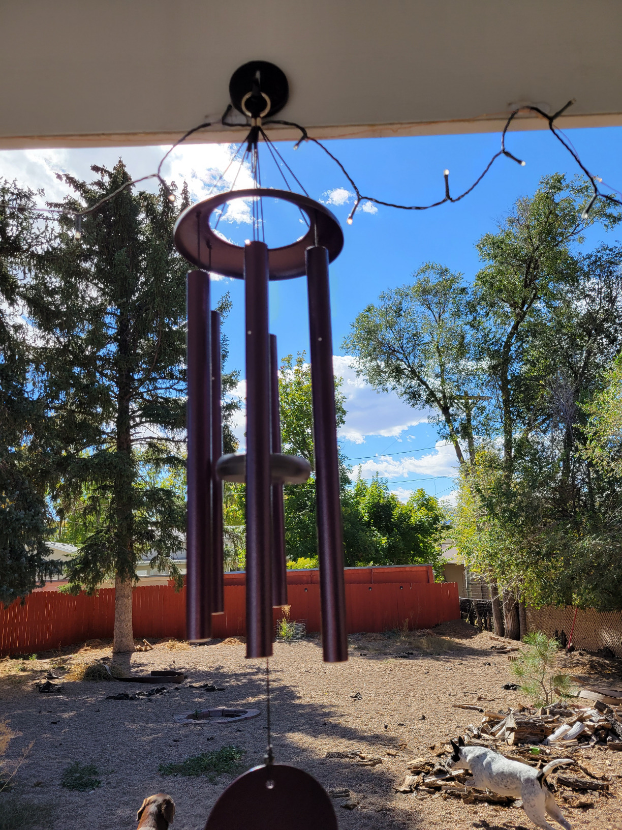 Corinthian Bells 30 Inch Black Wind Chimes for Outside, Modern Metal Outdoor Wind Chime for Patio Decor, Made in USA customer photo 2