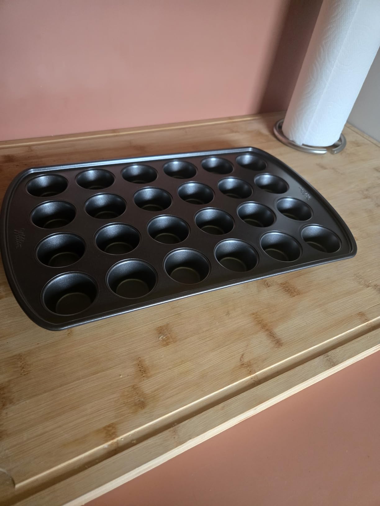 Wilton Gold Premium Non-Stick Warp-Resistant Bakeware, Made without PFAs, Muffin Pan, 24-cup, 16x10x1 in, Packaging May Vary customer photo 1