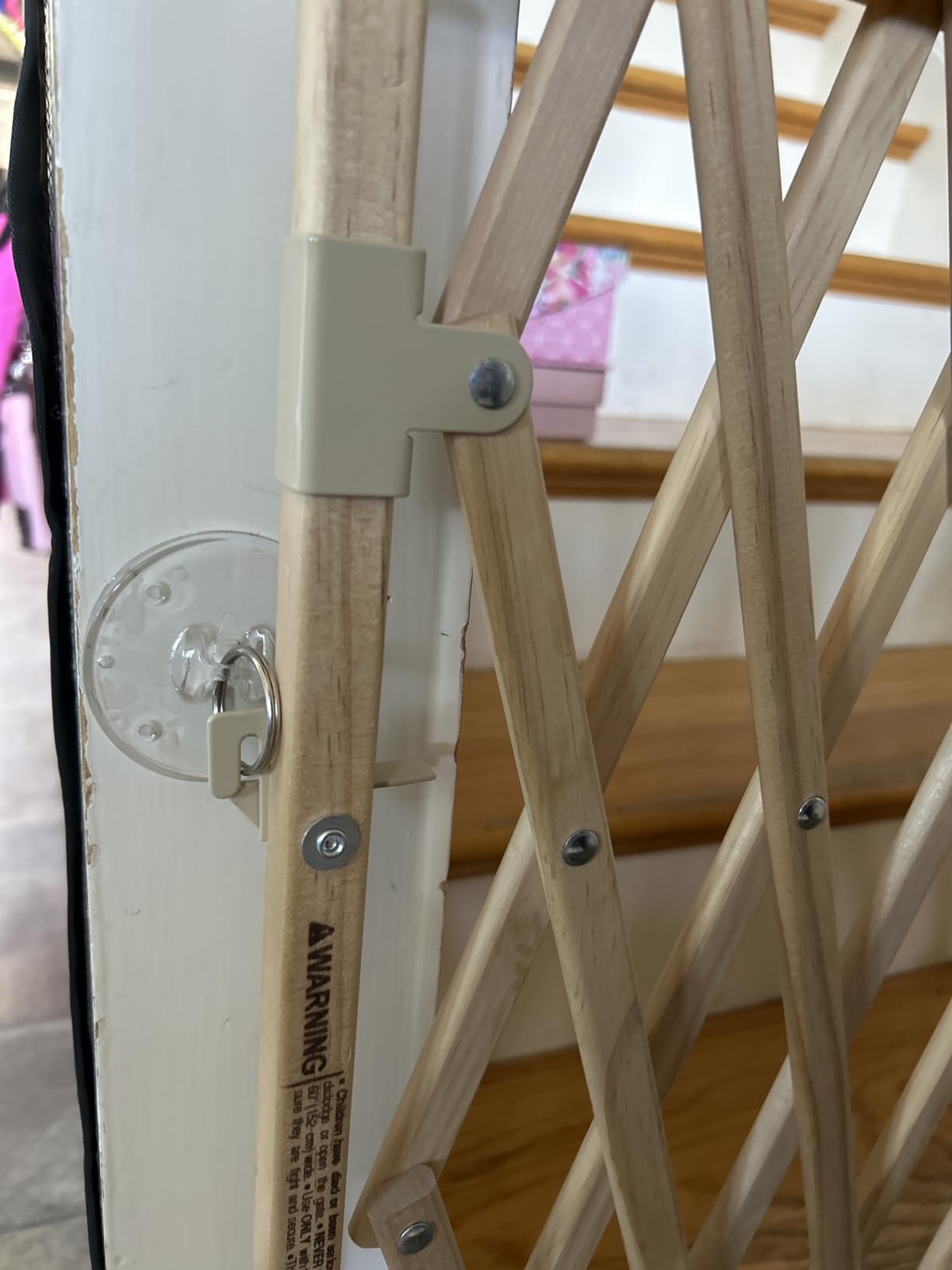 Evenflo Expansion Walk-Thru Room Divider Baby Gate (Natural Wood) customer photo 2