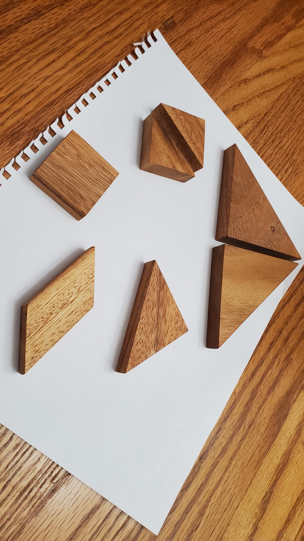 Tangram Wooden Puzzle Geometry Game, with 48 Silhouette Challenge Booklet customer photo 1