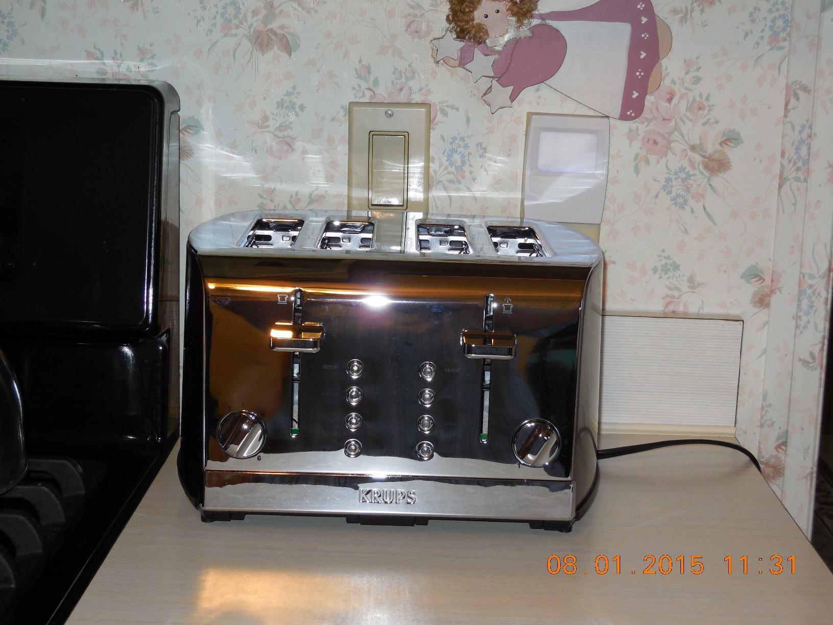 KRUPS Breakfast Set Stainless Steel Toaster 4 Slice 1500 Watts, 6 Brown Settings customer photo 2