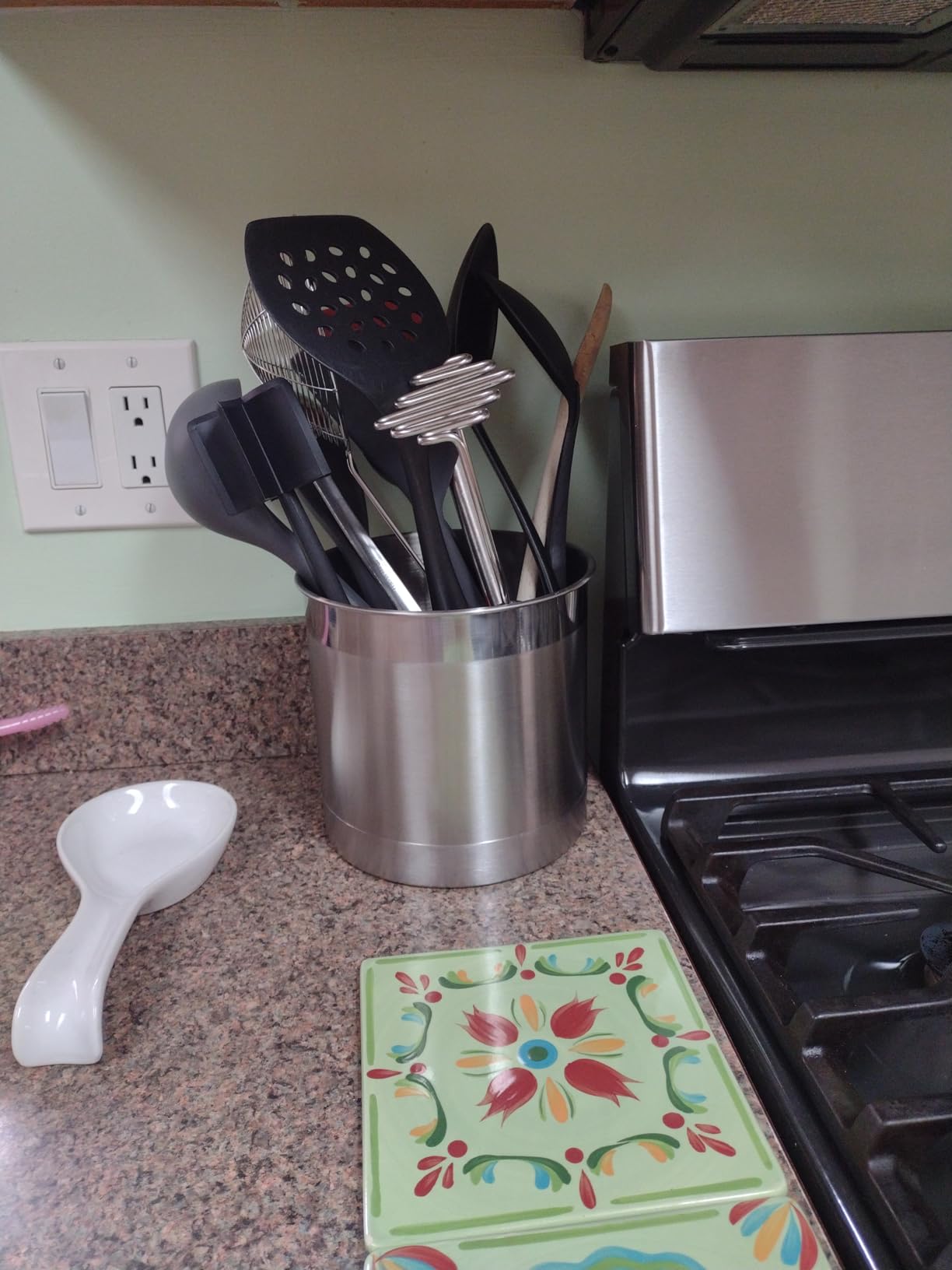 Oggi Stainless Steel Jumbo Utensil Holder customer photo 2