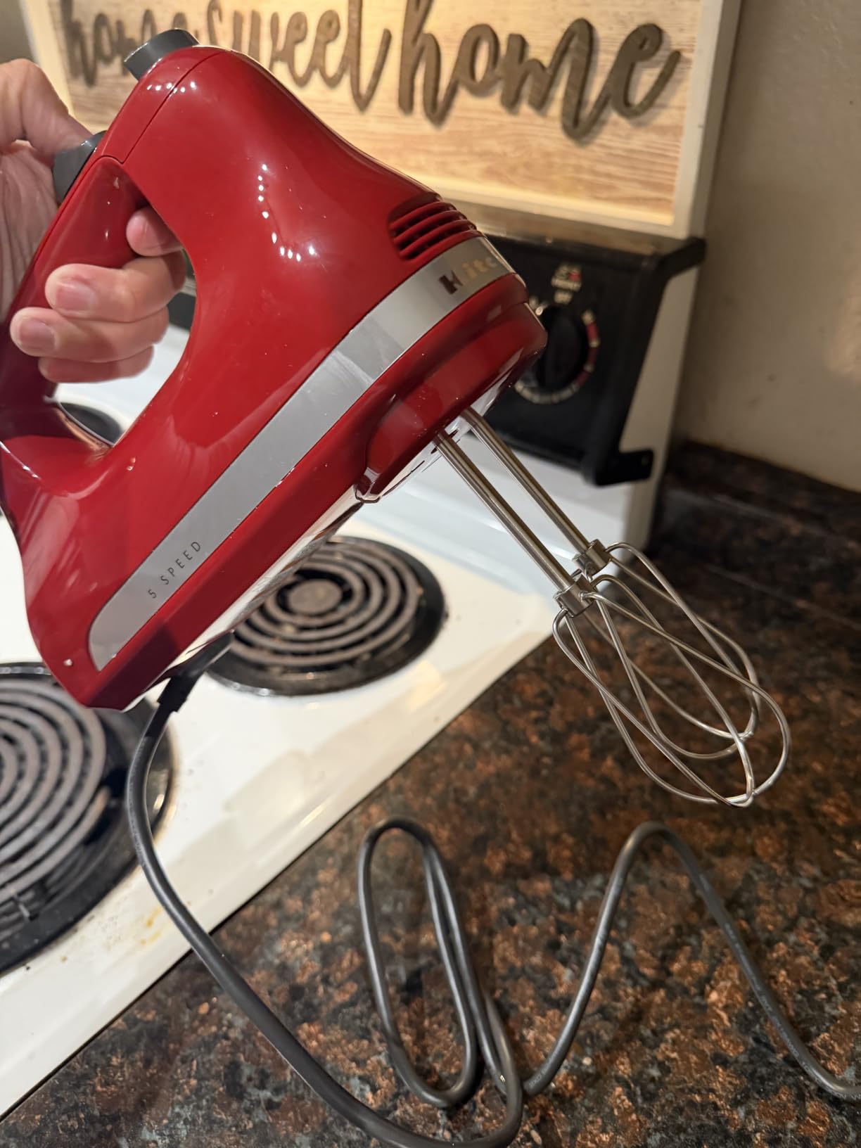 KitchenAid 5 Ultra Power Speed Hand Mixer, KHM512, Ice Blue customer photo 1