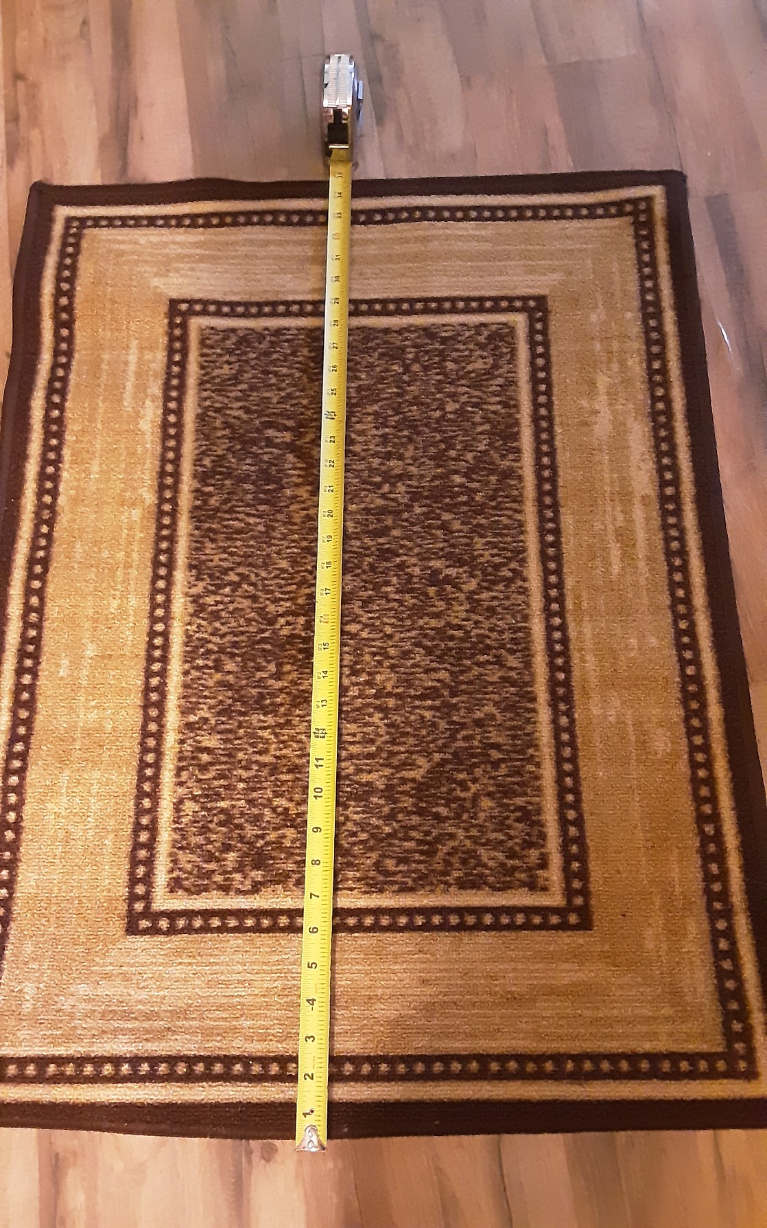 Ottomanson 3x10 Hallway Runner Rug - Non-Slip Kitchen Rugs | Border Entryway Rug Runner Ultra Thin Floor Mat - 10 ft Carpet for Bathroom, Living Room, Bedroom, 2'7
