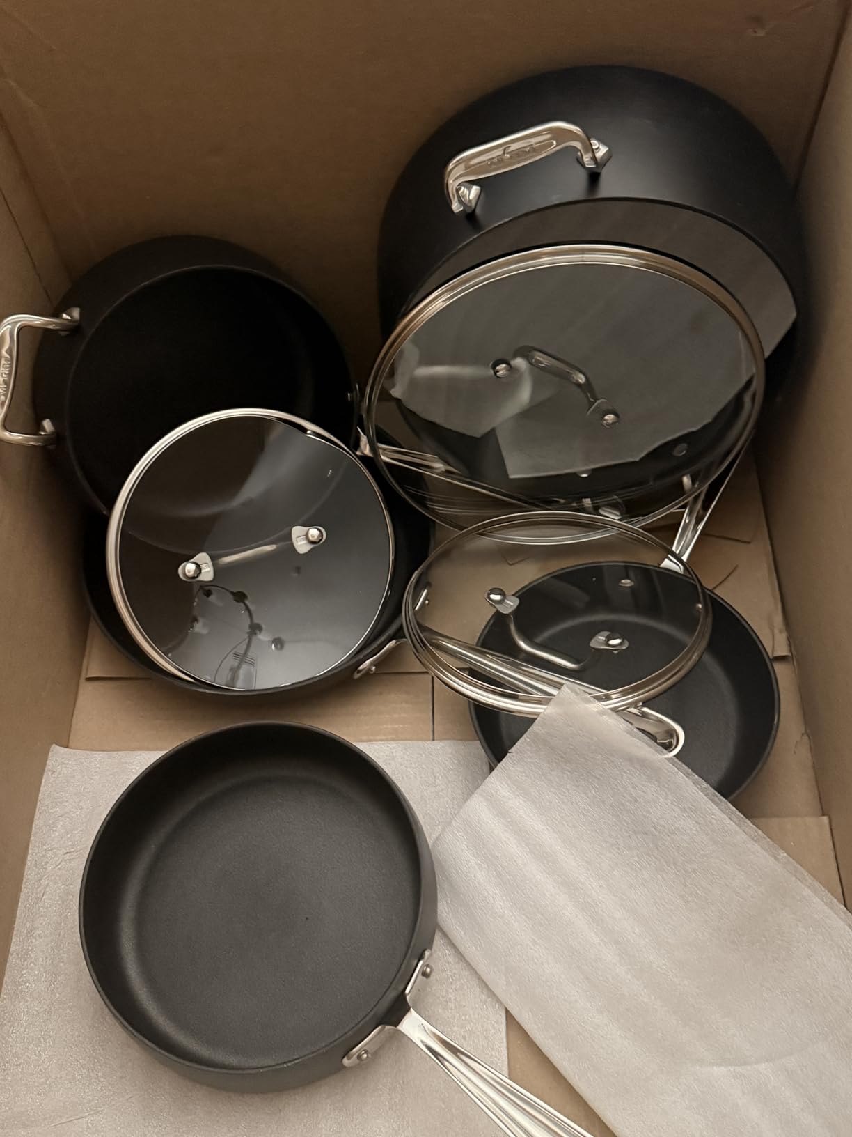 All-Clad HA1 Hard Anodized Non Stick Fry Pan Set 2 Piece, 8, 10 Inch, Induction, Oven Broiler Safe 500F, Pots and Pans Set, Kitchen Frying Pans, Skillets, Premium Cookware, Home, Dishwasher Safe Black customer photo 1