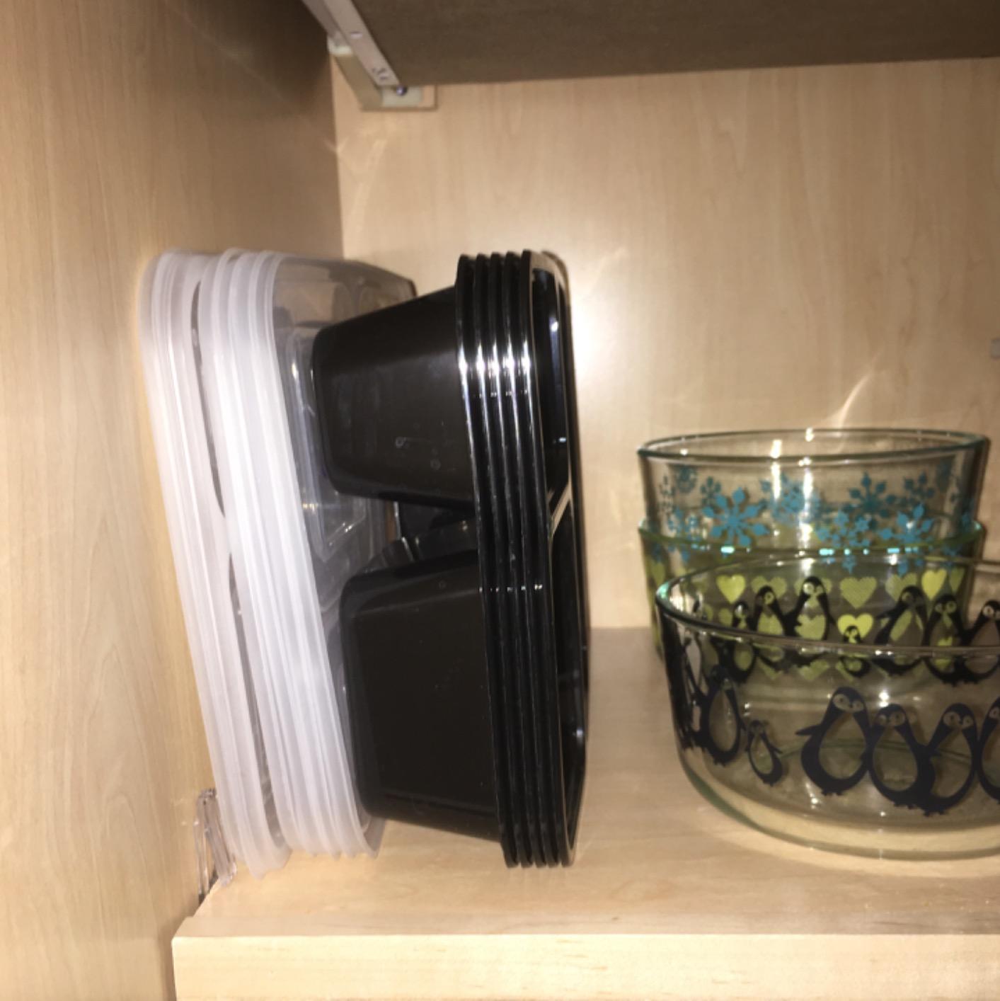 Simple Houseware 16 Pack 36-oz 3-Compartment Meal Prep Container, BPA-Free | Reusable BPA-Free Stackable Bento Box - Microwave, Freezer & Dishwasher Safe customer photo 2