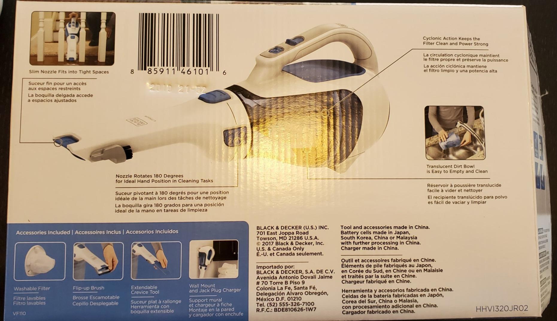 BLACK+DECKER dustbuster Handheld Vacuum, Cordless 12V, HHVI320JR02 customer photo 2