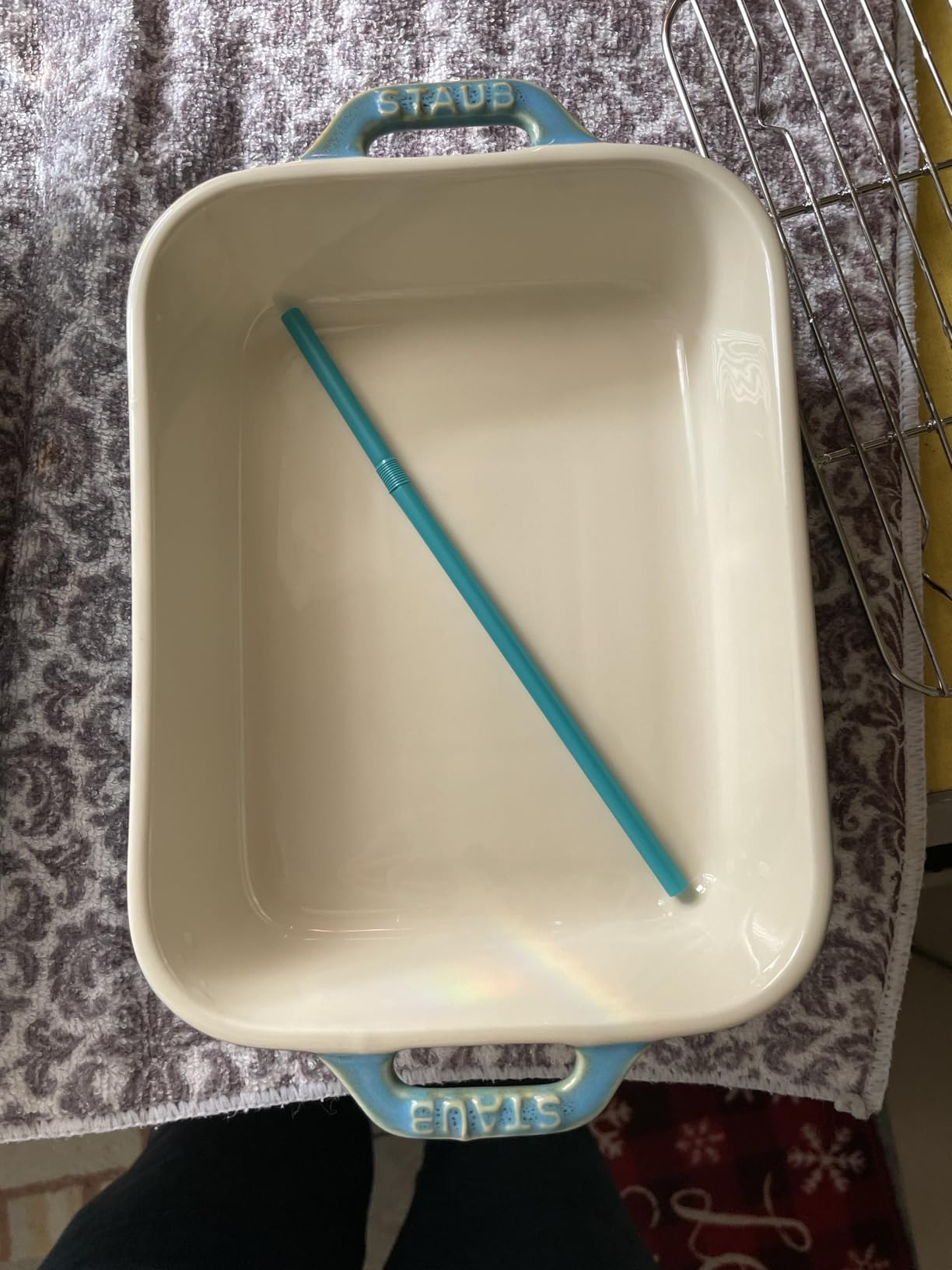 Staub 2-Pc Ceramic Baking Dish Set, Oven Safe Up To 570F, Turquoise | Oven-to-Table for Casseroles, Lasagnas, & Roasting. Dishwasher Safe. Includes Baking Dish: 7.5 x 6