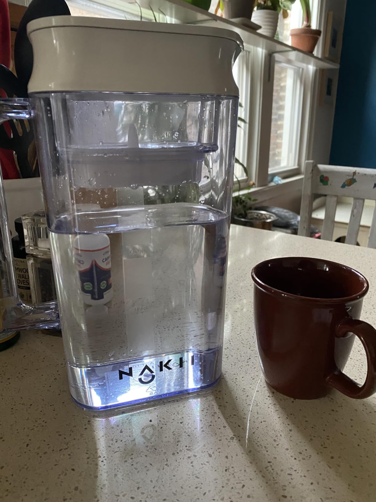 Nakii Water Filter Pitcher 1.8L - Long Lasting 150 Gallons Filtered Water Pitchers With Fast Filtration & Purification Technology - Removes Chlorine, Metals For Clean Tasting Water - WQA Certified customer photo 1