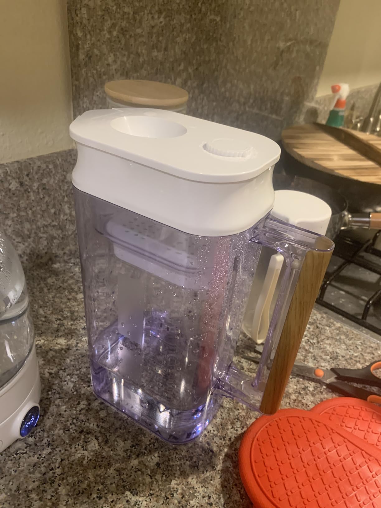 Nakii Water Filter Pitcher 1.8L - Long Lasting 150 Gallons Filtered Water Pitchers With Fast Filtration & Purification Technology - Removes Chlorine, Metals For Clean Tasting Water - WQA Certified customer photo 2