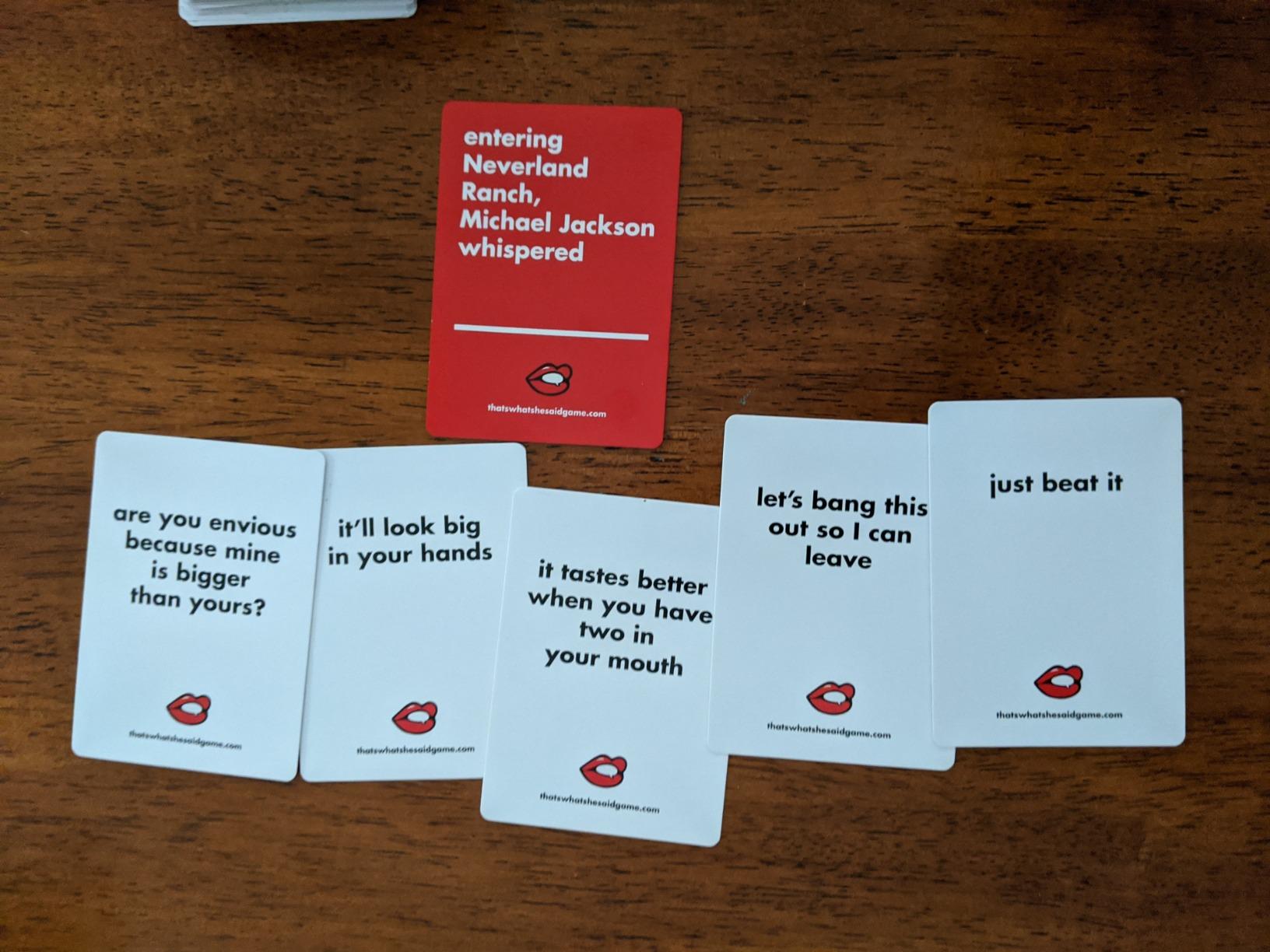 That's What She Said Game - The Hilariously Twisted Party Game Adults Only customer photo 2