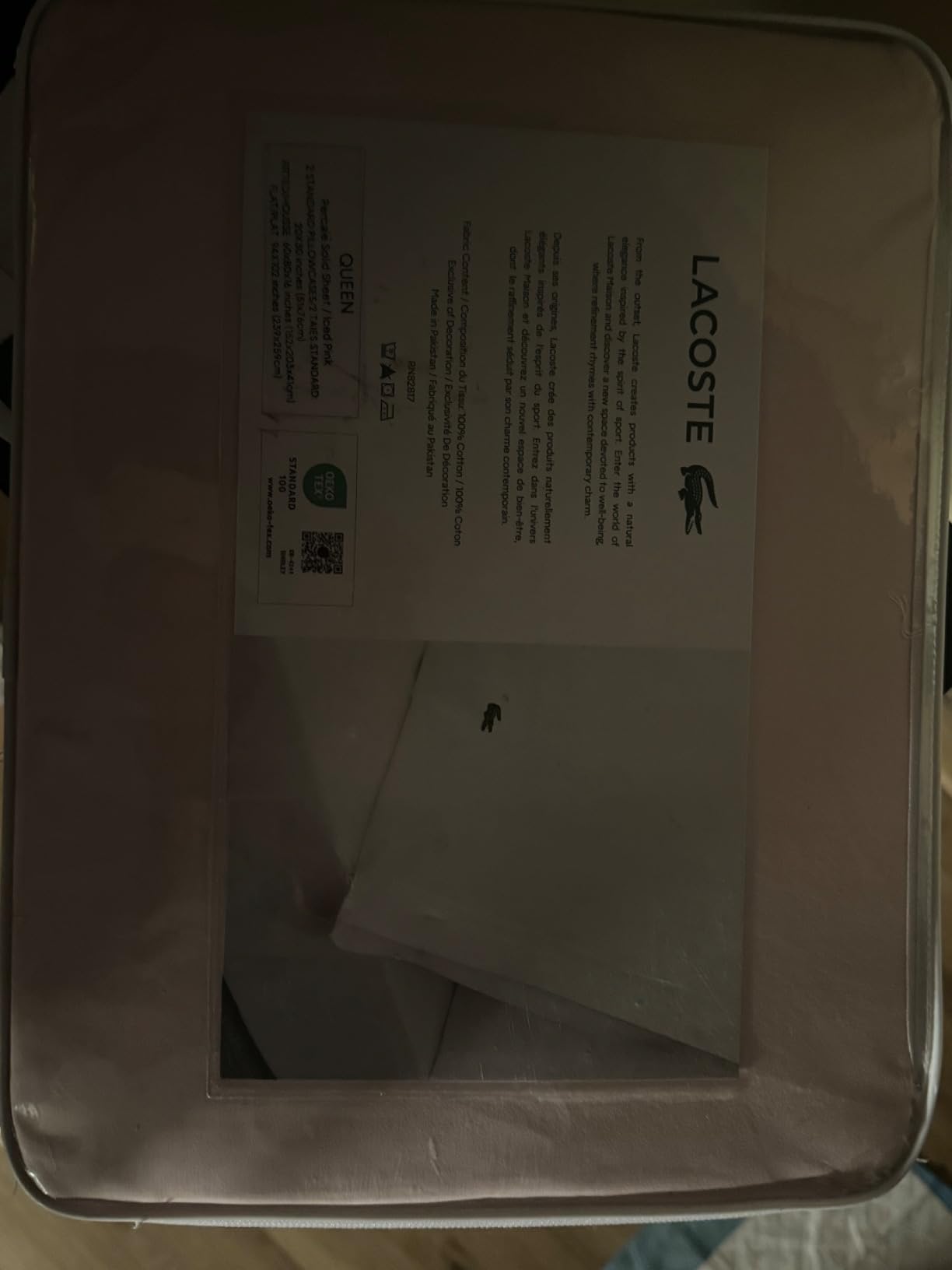 Lacoste 100% Cotton Percale 4-Piece Sheet Set - Crisp Cool Breathable All-Season Bedding, Oeko-Tex Certified, Soft Matte Finish, Durable Premium Cotton - Solid, White, Queen customer photo 2