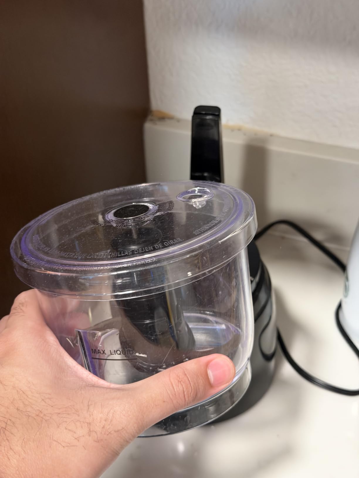 Hamilton Beach 3 Cup Electric Vegetable Chopper & Mini Food Processor | Simple Stack & Press Design | 350 Watts & Stainless Steel Blades For Dicing, Mincing & Puree | Dishwasher Safe | Black customer photo 1