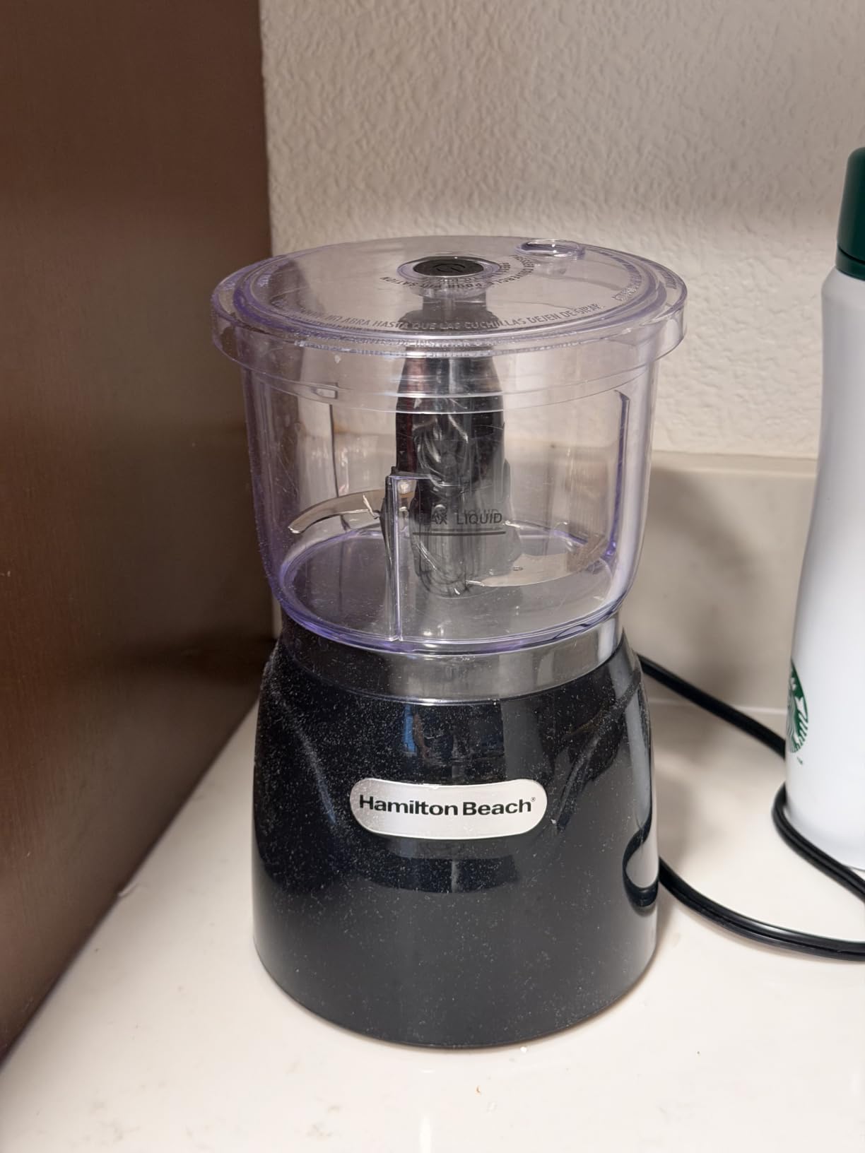 Hamilton Beach 3 Cup Electric Vegetable Chopper & Mini Food Processor | Simple Stack & Press Design | 350 Watts & Stainless Steel Blades For Dicing, Mincing & Puree | Dishwasher Safe | Black customer photo 2