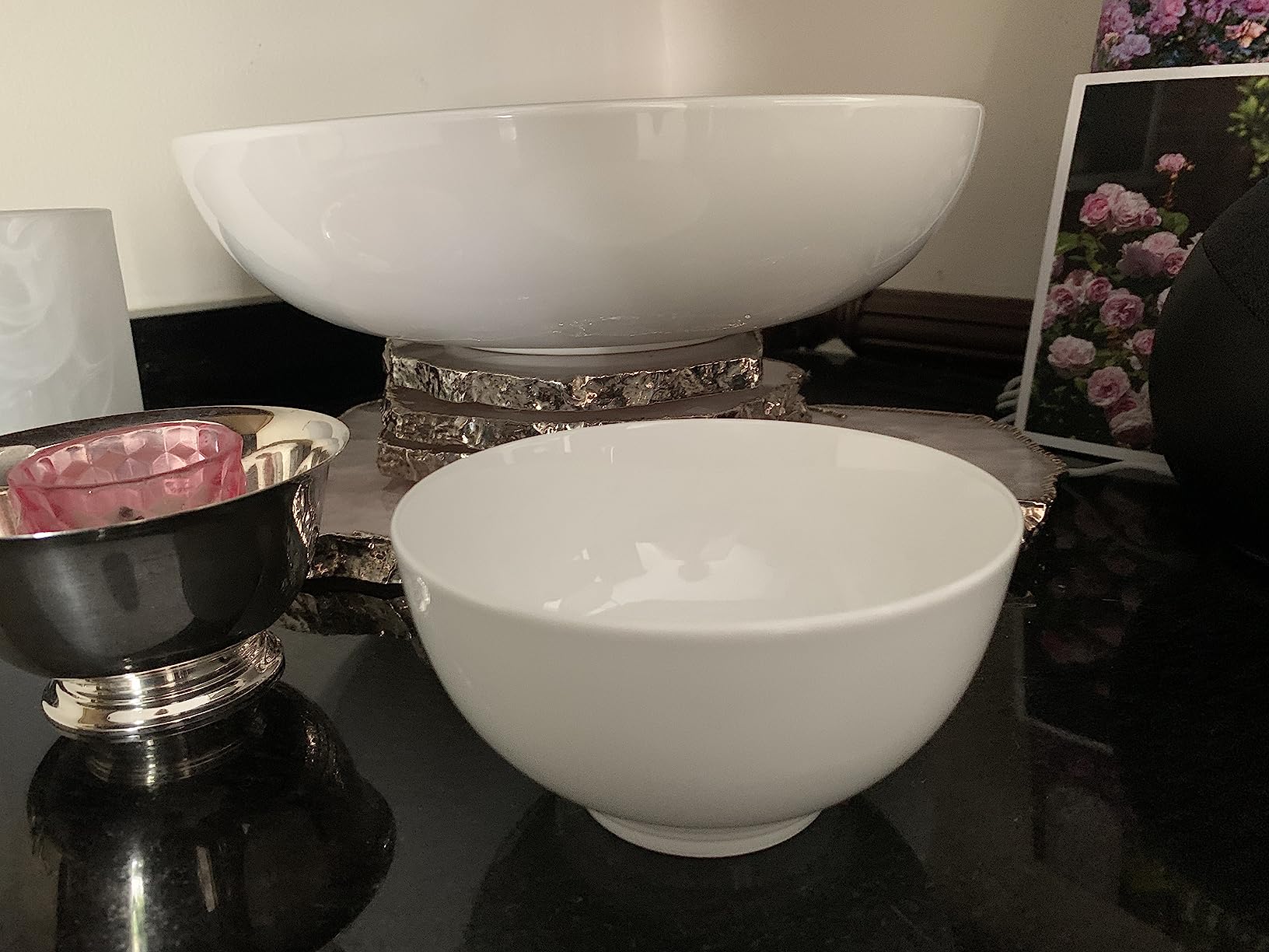 DOWAN Serving Bowls, 90 OZ Large Salad Bowls for Entertaining customer photo 2