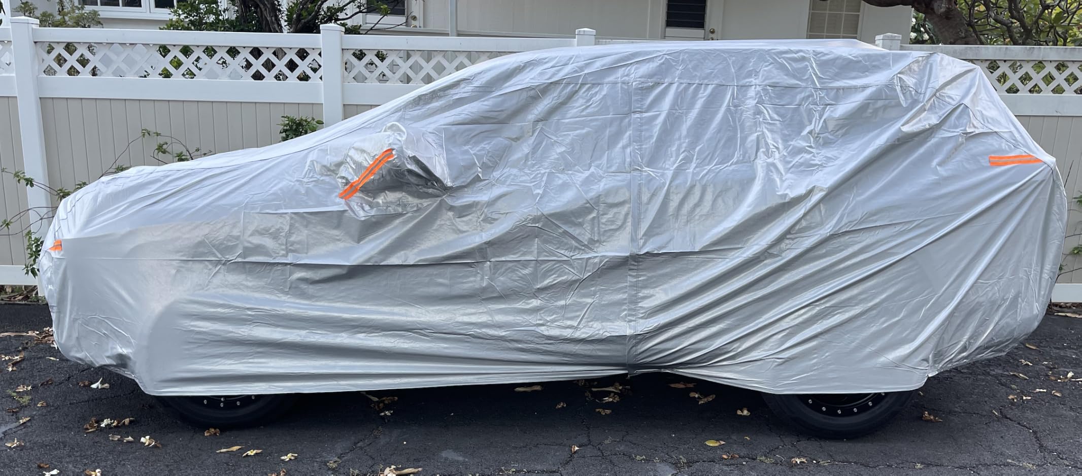 Kayme SUV Car Cover See Vehicle Size Chart for Accurate Fit, Size S4 | Waterproof All Weather Heavy Duty. MDX ZDX, X5 X6, Explorer, Polit etc. Protects Against Sun, Rain, Snow, Dust. Soft Cotton customer photo 2
