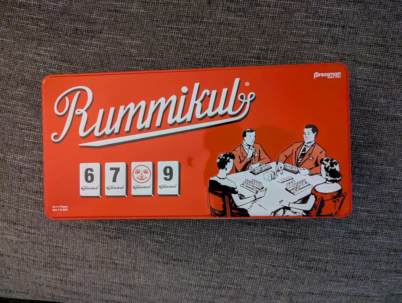 Rummikub in Retro Tin - The Original Rummy Tile Game by Pressman Red, 5