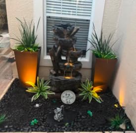 Veradek Pure Series Taper Planter - Tall Tapered Outdoor Planter with Shelf | Made From Durable Plastic Featuring a Removable Insert Shelf. Modern Porch/Patio Decor for Plants and Flowers customer photo 2