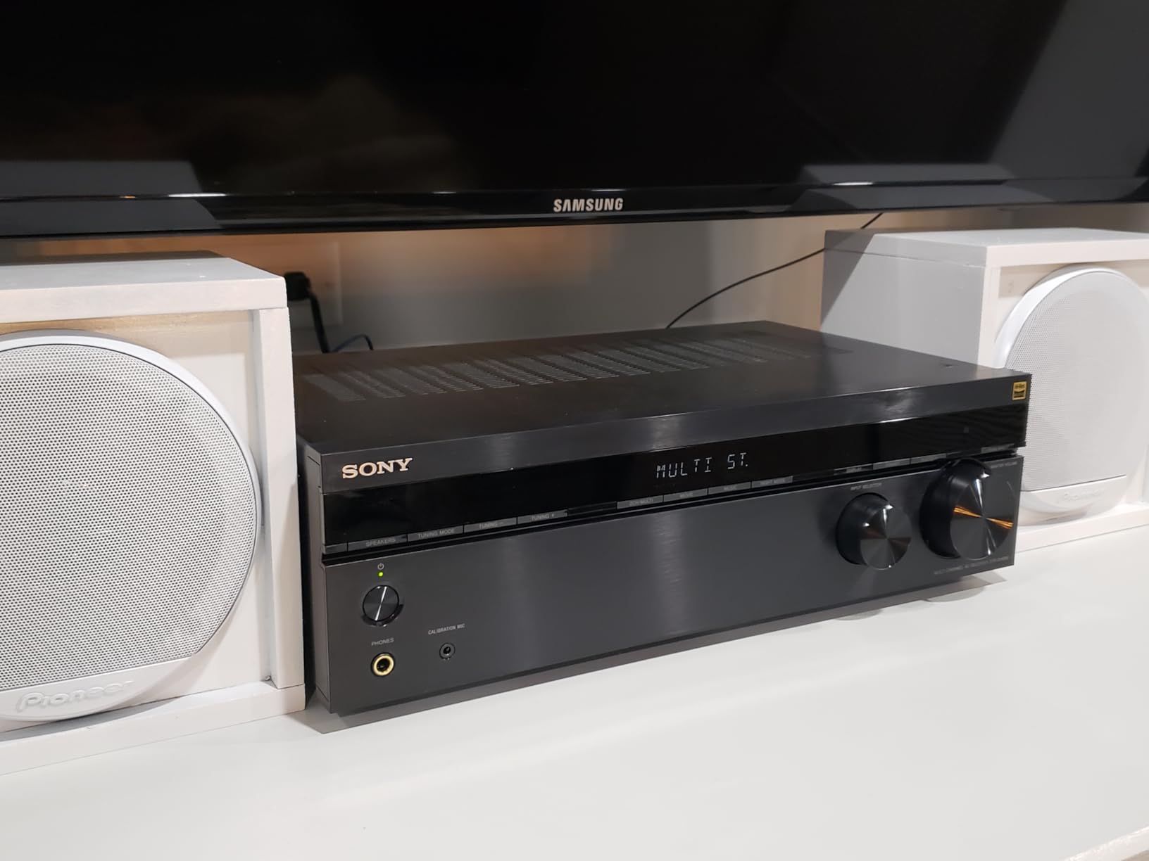 Sony STRDH590 5.2 Channel Surround Sound Home Theater Receiver: 4K HDR AV Receiver with Bluetooth, Black | Dolby Atmos & DTS:X Surround Sound, 4K HDR passthrough, Virtual Front Surround, Auto Calibration customer photo 2
