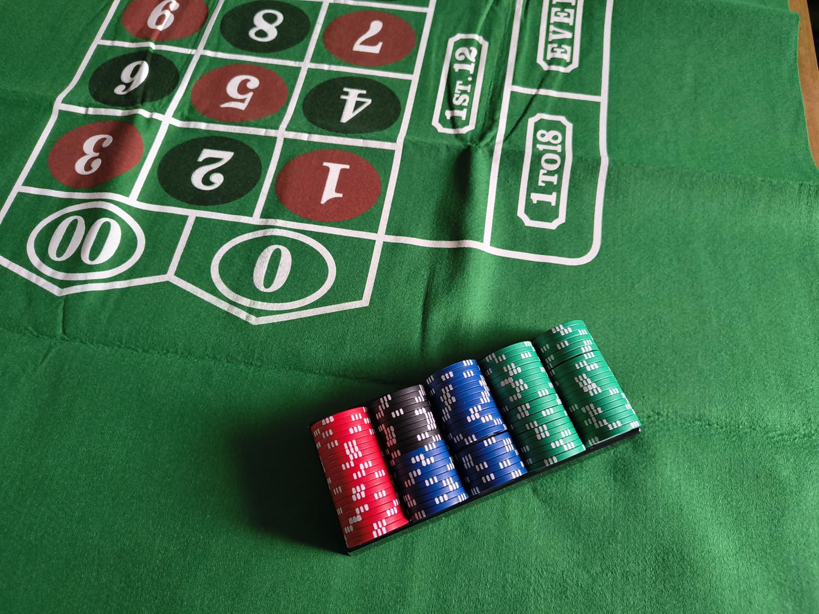 Blackjack Table Top Felt Layout - 36