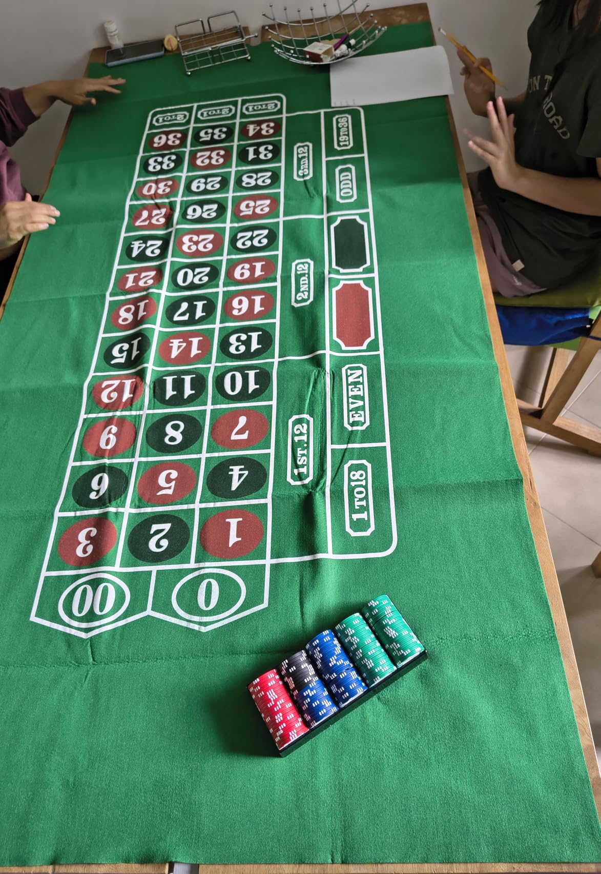Blackjack Table Top Felt Layout - 36
