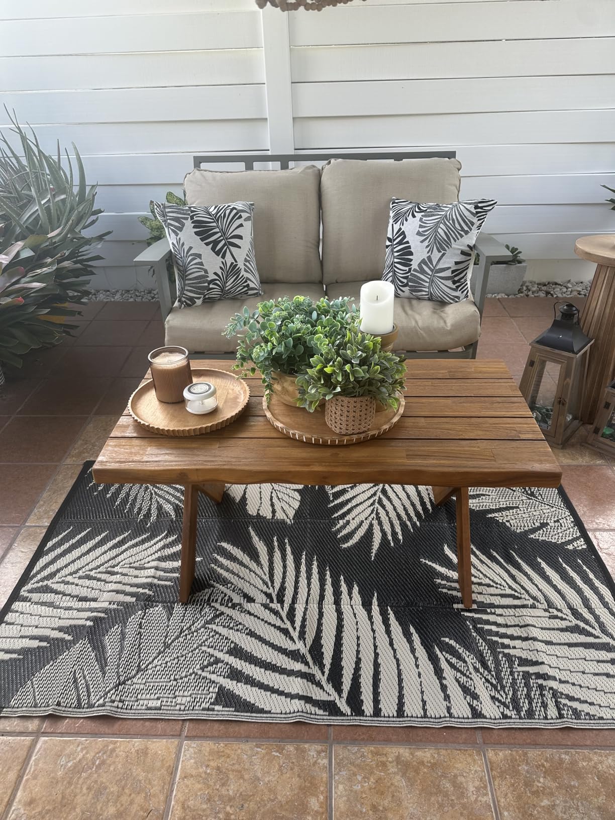 Christopher Knight Home Irene Outdoor Acacia Wood Coffee Table, Sandblast Teak Finish customer photo 1