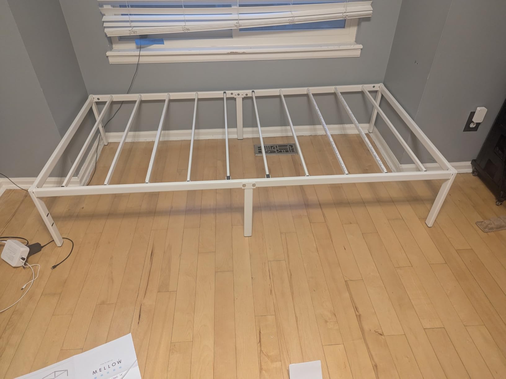 Best Price Mattress 14-Inch Metal Platform Beds w/ Heavy Duty Steel Slat Mattress Foundation (No Box Spring Needed), Black customer photo 2