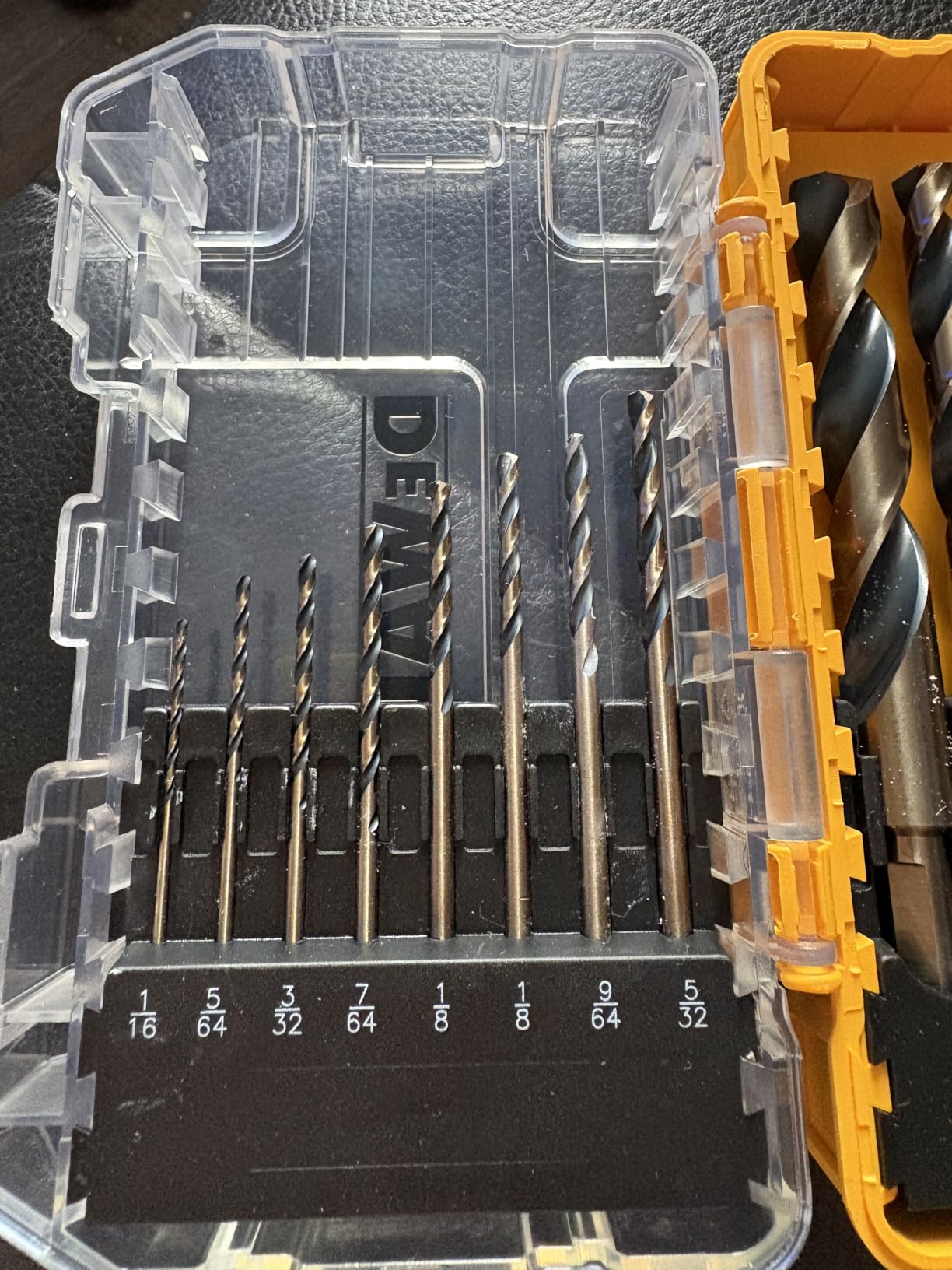 DEWALT Drill Bit Set, 3-Flats Shank,14-Piece, 135 Degree Split Point, for Plastic, Wood and Metal (DWA1184) customer photo 1
