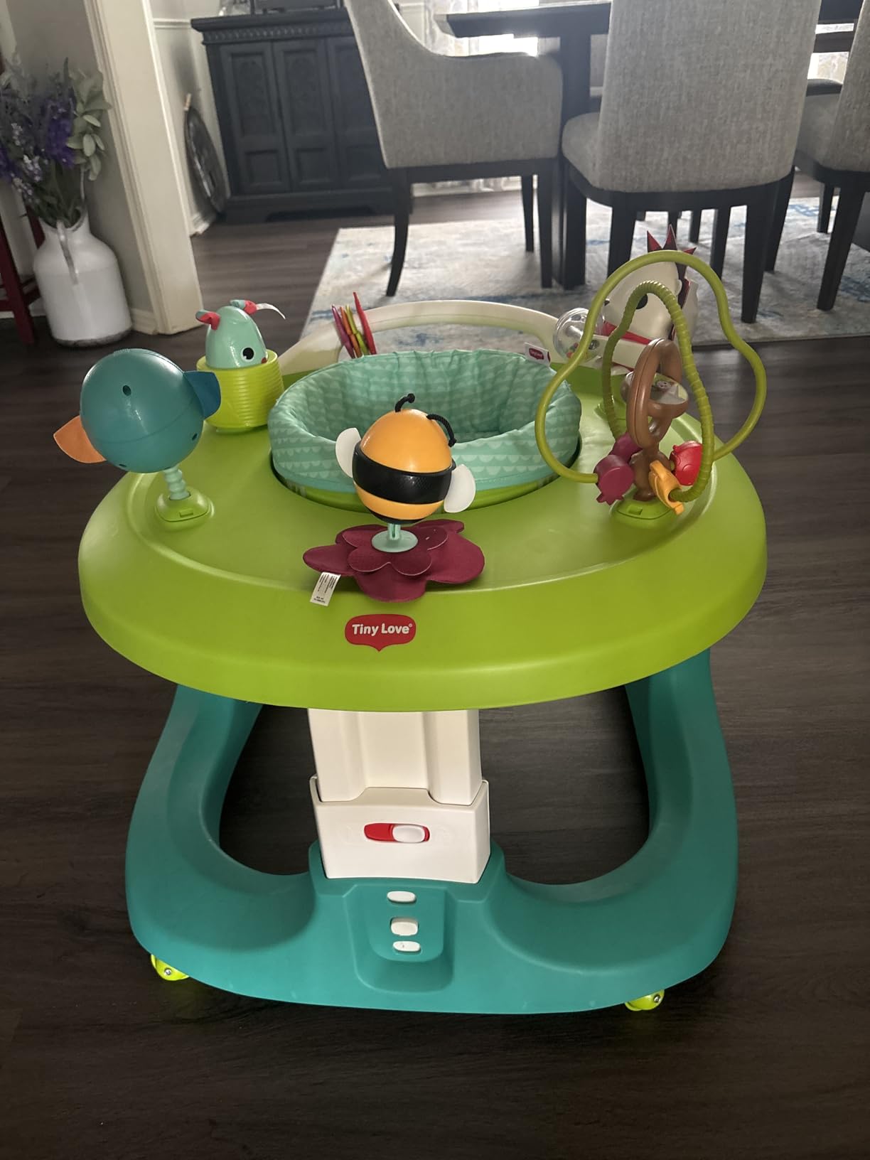 Tiny Love 4-in-1 Here I Grow Mobile Activity Center, Baby Walkers and Activity Center, Baby Activity Center with Interactive Toys and Developmental Activities, Meadow Days customer photo 2
