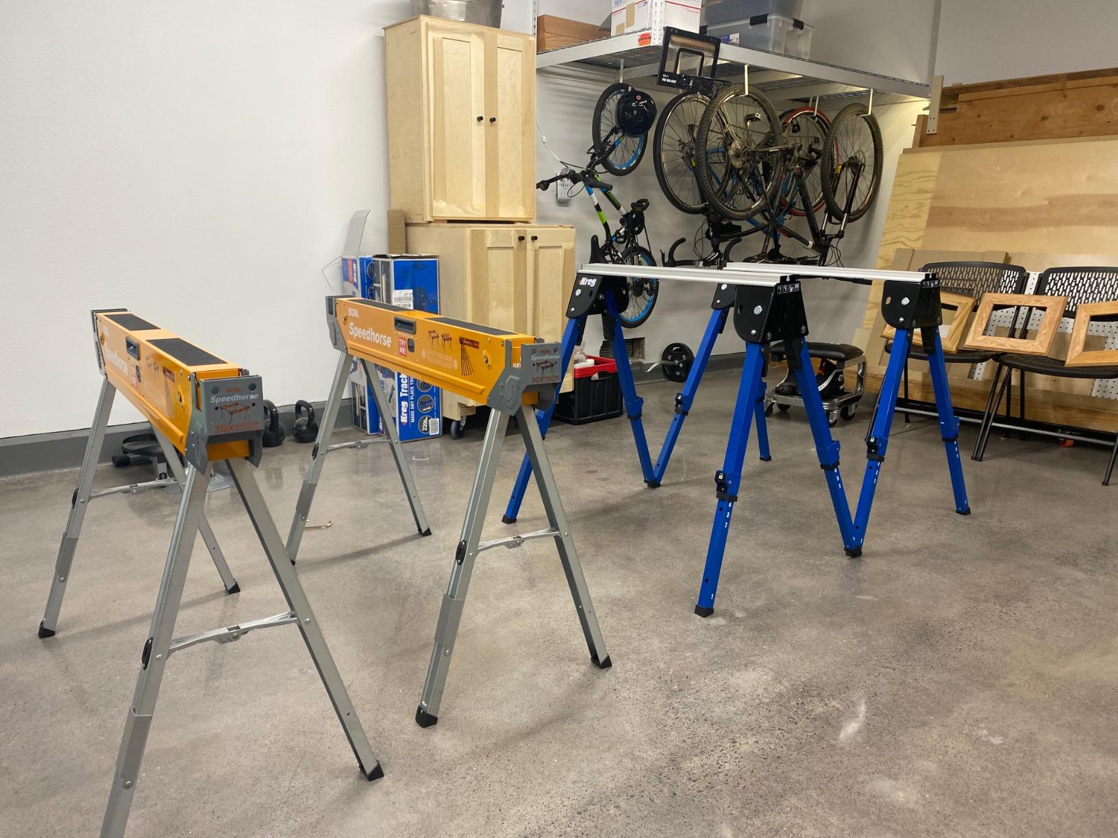 KREG KWS500 Track Horse Tool - Use as Sawhorse, Work Support & Clamping Center Bench Clamp - Tools for Woodworking - Supports 2,200 Lb customer photo 2