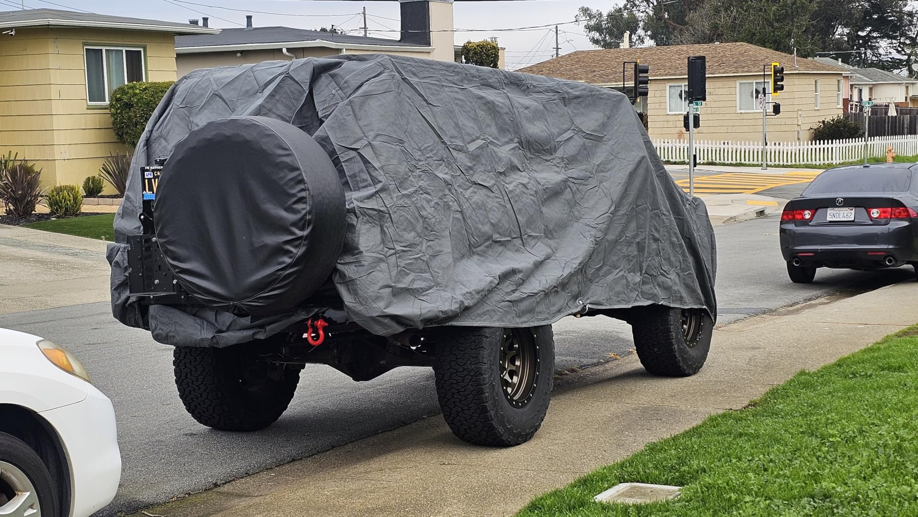 Motor Trend 4-Layer 4-Season Auto Waterproof Outdoor UV Protection Full Car Cover for Vans, SUVs, Crossovers up to 210