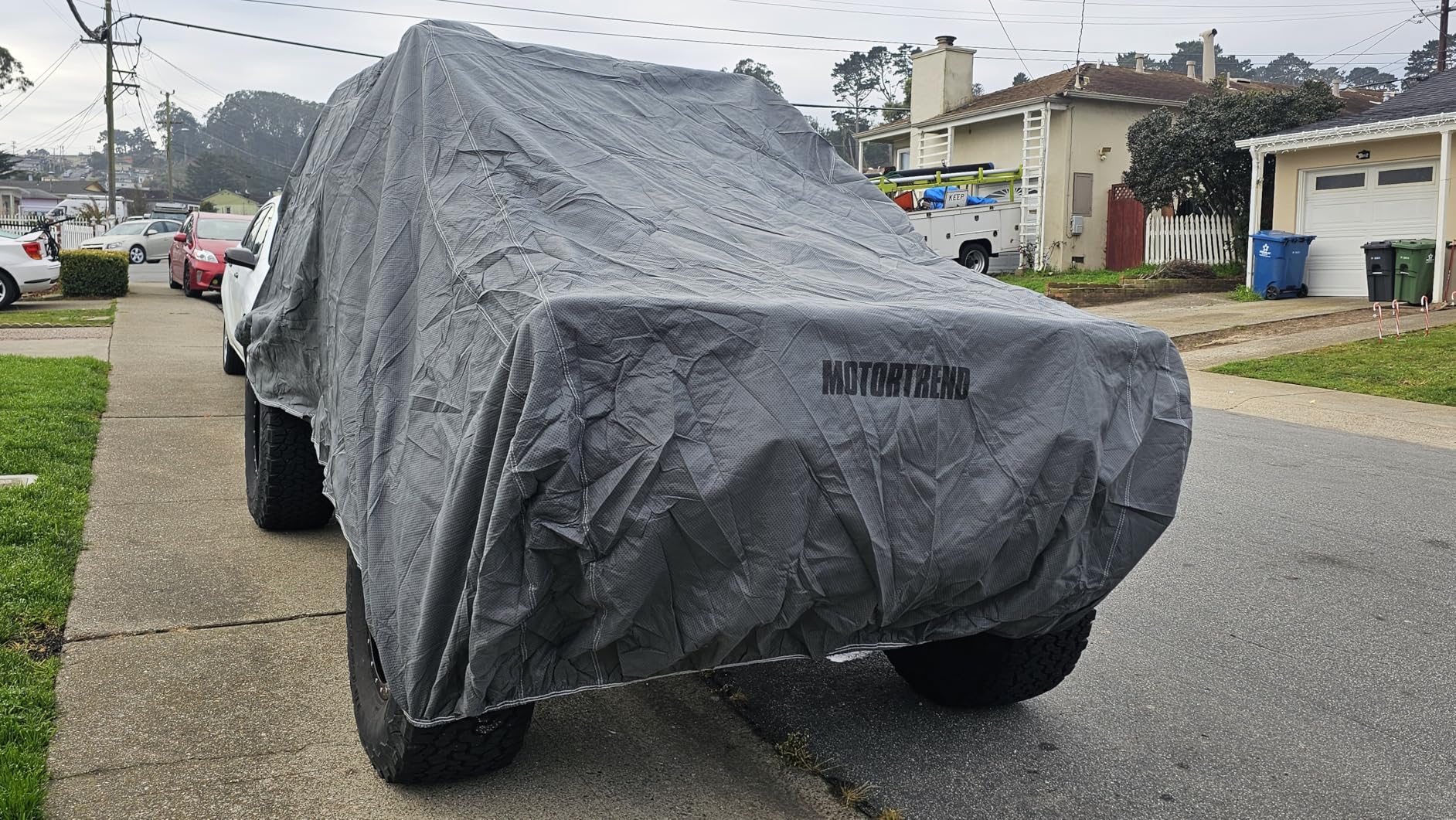 Motor Trend 4-Layer 4-Season Auto Waterproof Outdoor UV Protection Full Car Cover for Vans, SUVs, Crossovers up to 210