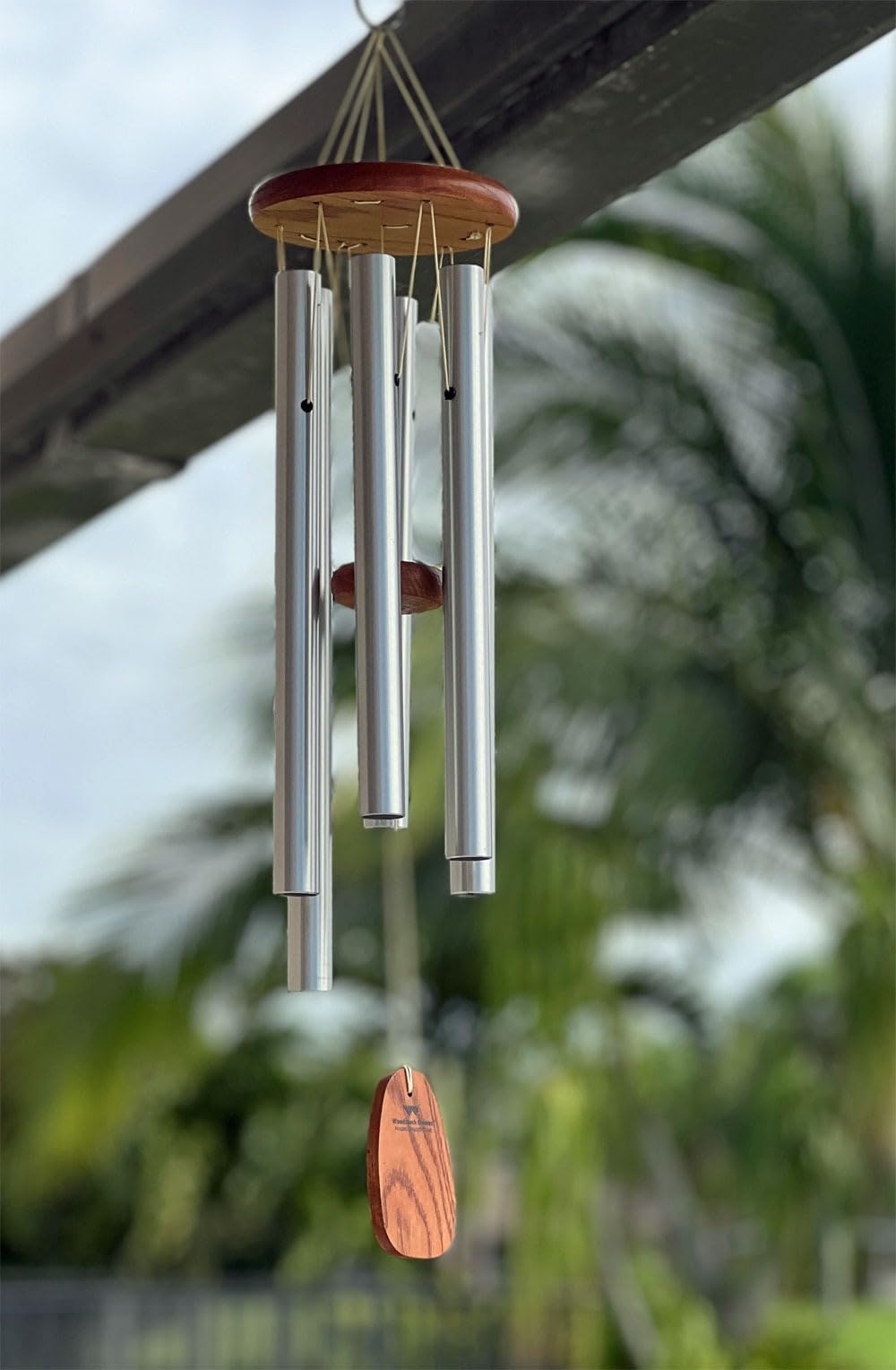 Woodstock Wind Chimes Amazing Grace Chime Wind Chime Inspirational and Memorial Gifts Wind Chimes for Outside Patio Home or Garden Decor (Bronze, 16