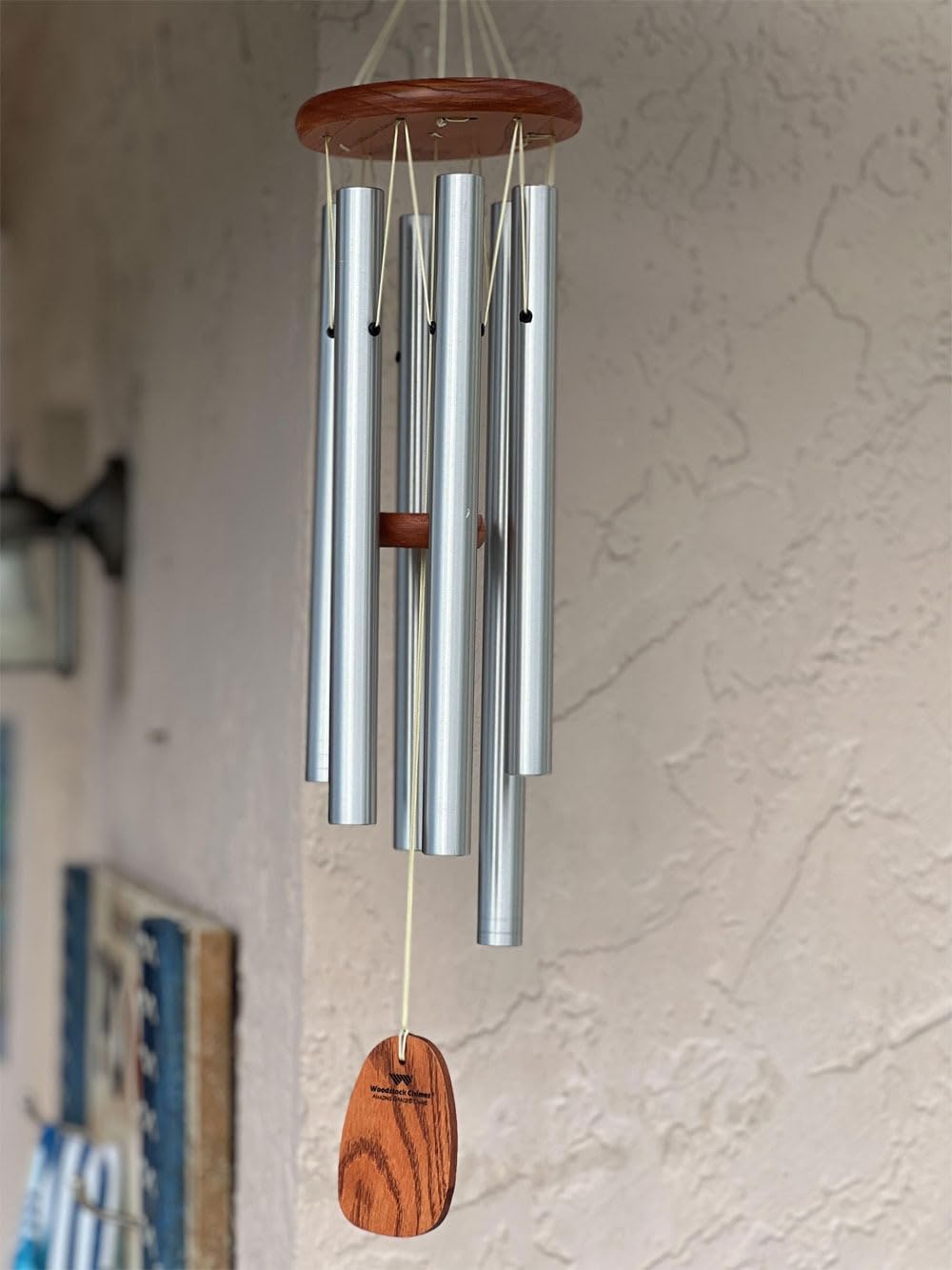 Woodstock Wind Chimes Amazing Grace Chime Wind Chime Inspirational and Memorial Gifts Wind Chimes for Outside Patio Home or Garden Decor (Bronze, 16