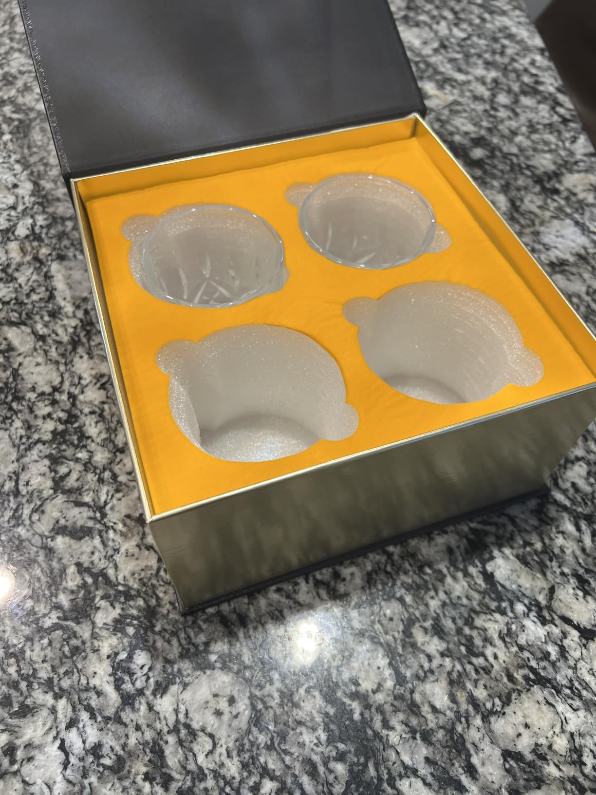 KANARS Old Fashioned Whiskey Glasses with Luxury Box - 10 Oz Rocks Barware For Scotch, Bourbon, Liquor and Cocktail Drinks - Set of 4 - Men Gift customer photo 2