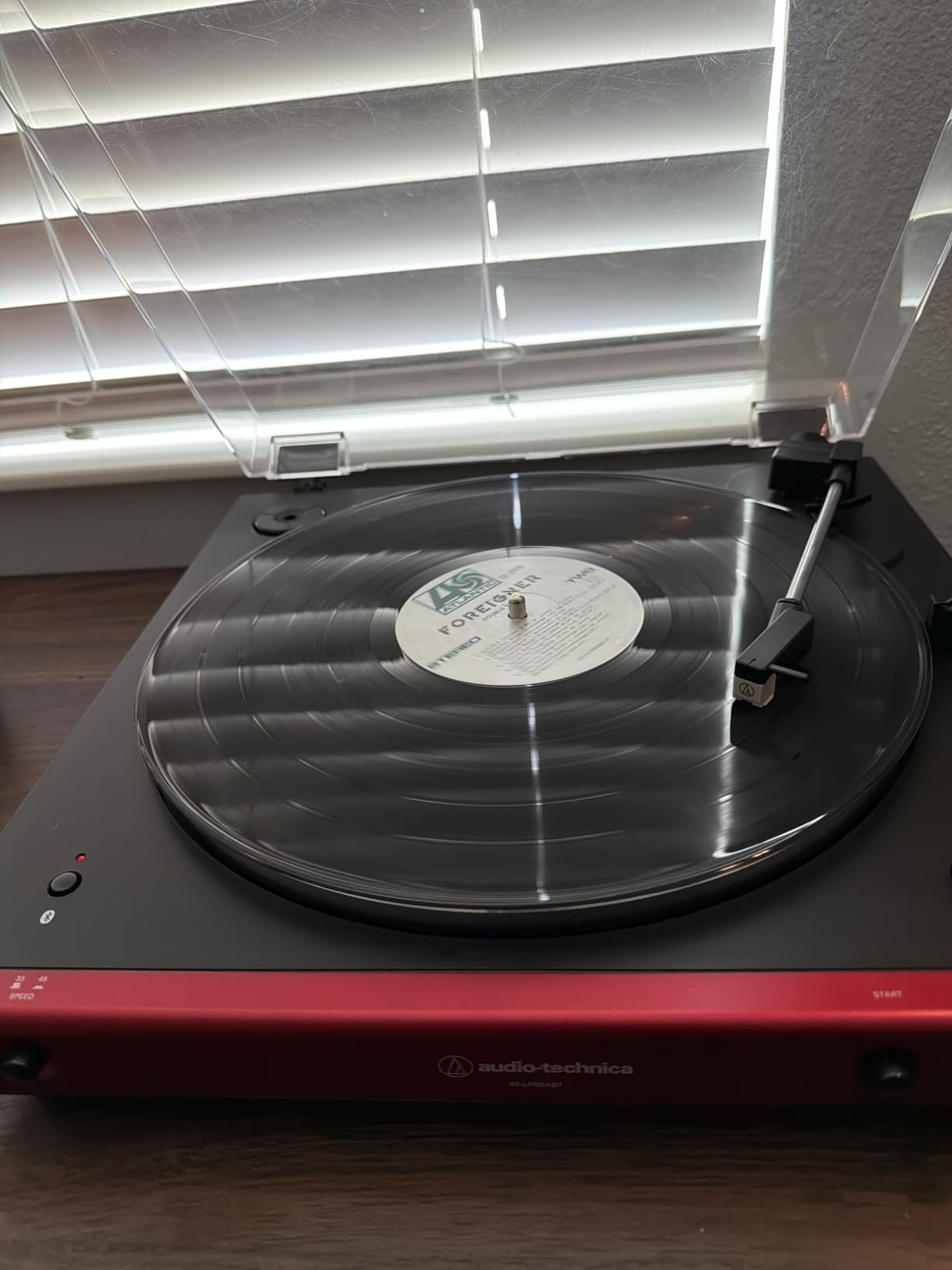 Audio-Technica AT-LP60XBT-RD Fully Automatic Belt-Drive Stereo Turntable, Red/Black, Bluetooth, Hi-Fi, 2 Speed customer photo 2