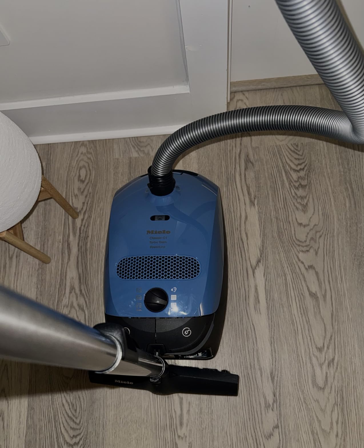 Miele Classic C1 Turbo Team Bagged Canister Vacuum, Tech Blue - Portable, Household customer photo 2