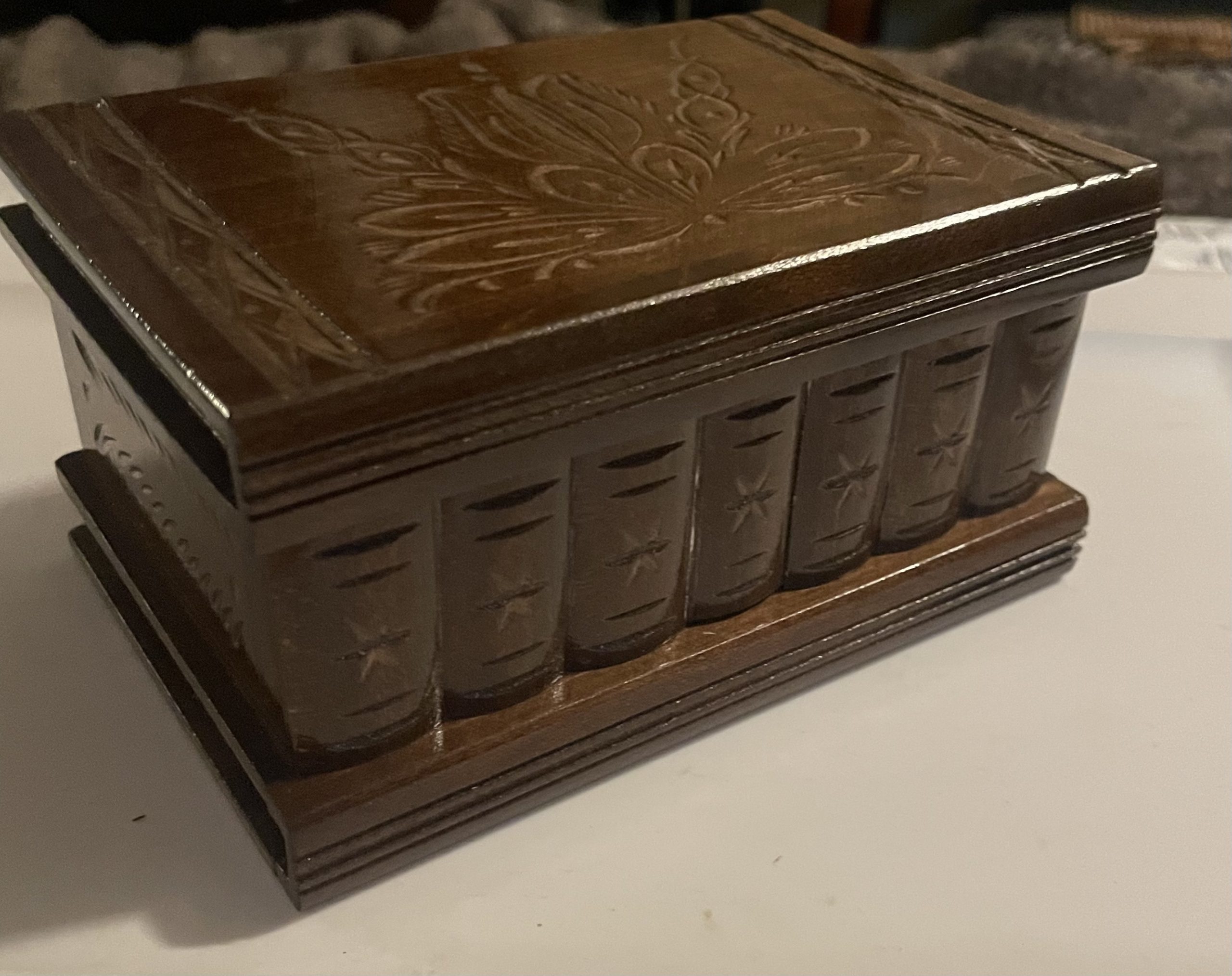 Puzzle Box with Hidden Compartments, Secret Lock and Key | Maple Wooden Puzzle Box in 5 Steps, Hand-Carved with Transylvanian Motifs for Adults and Kids. Ideal for Money and Gift Card customer photo 2