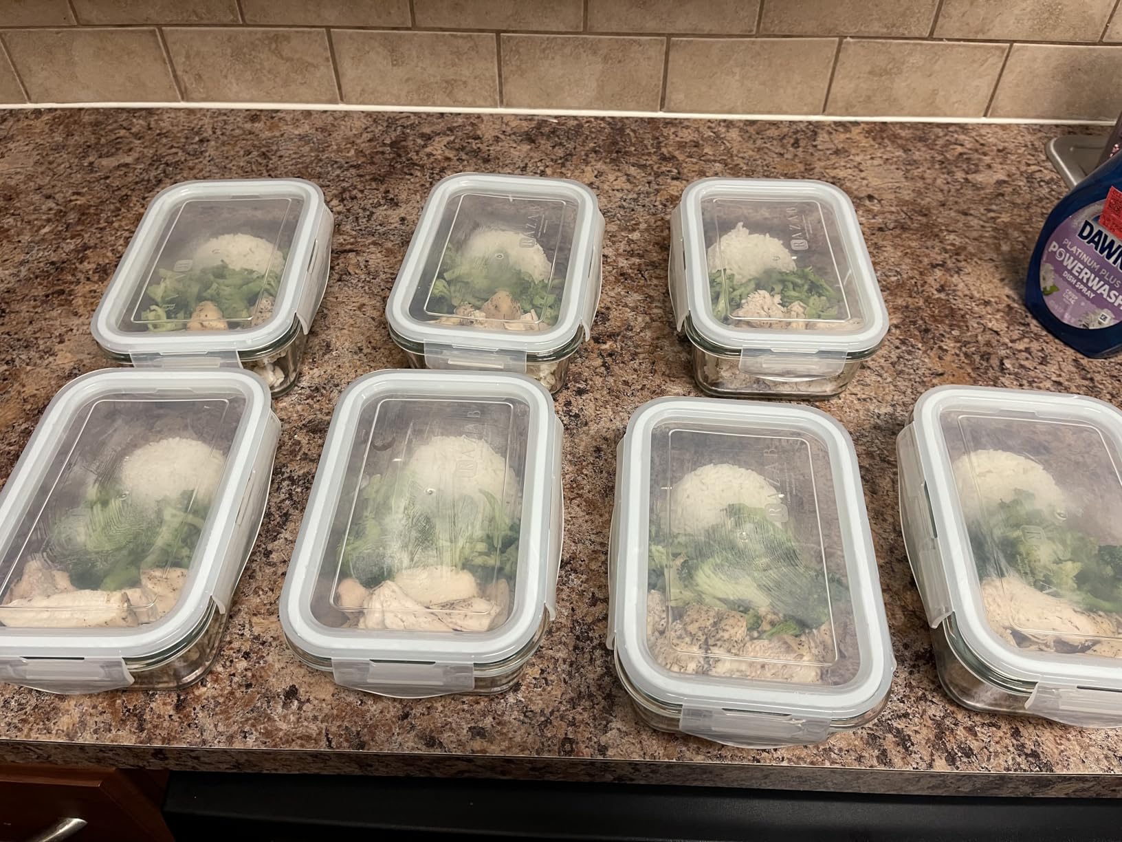 Razab 16 Pc (Set of 8) 30 Oz Glass Meal Prep Containers with Lids, Airtight Large Glass Food Storage Containers, Reusable Leak Proof BPA Free, Freezer to Oven and Dishwasher Safe customer photo 2