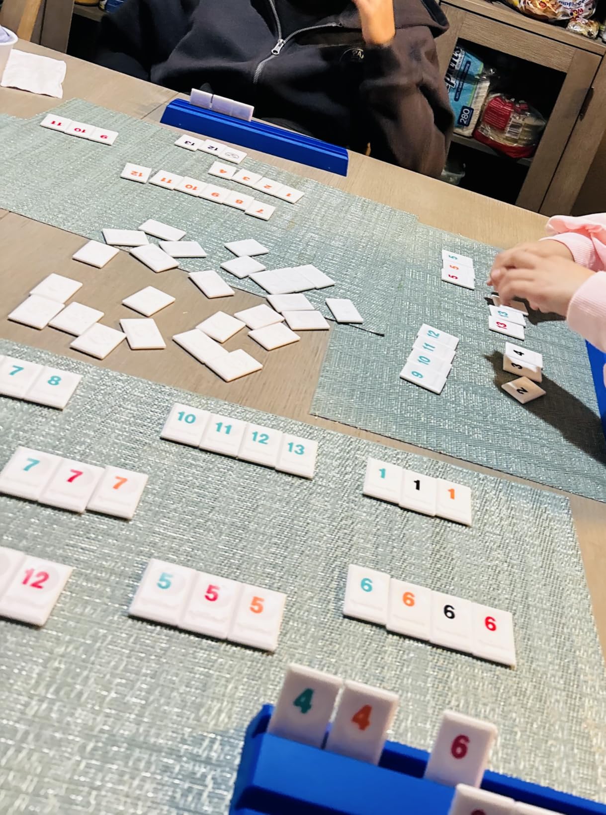 Rummikub Six Player Edition - The Classic Rummy Tile Game - More Tiles and More Players for More Fun! by Pressman, Blue customer photo 1