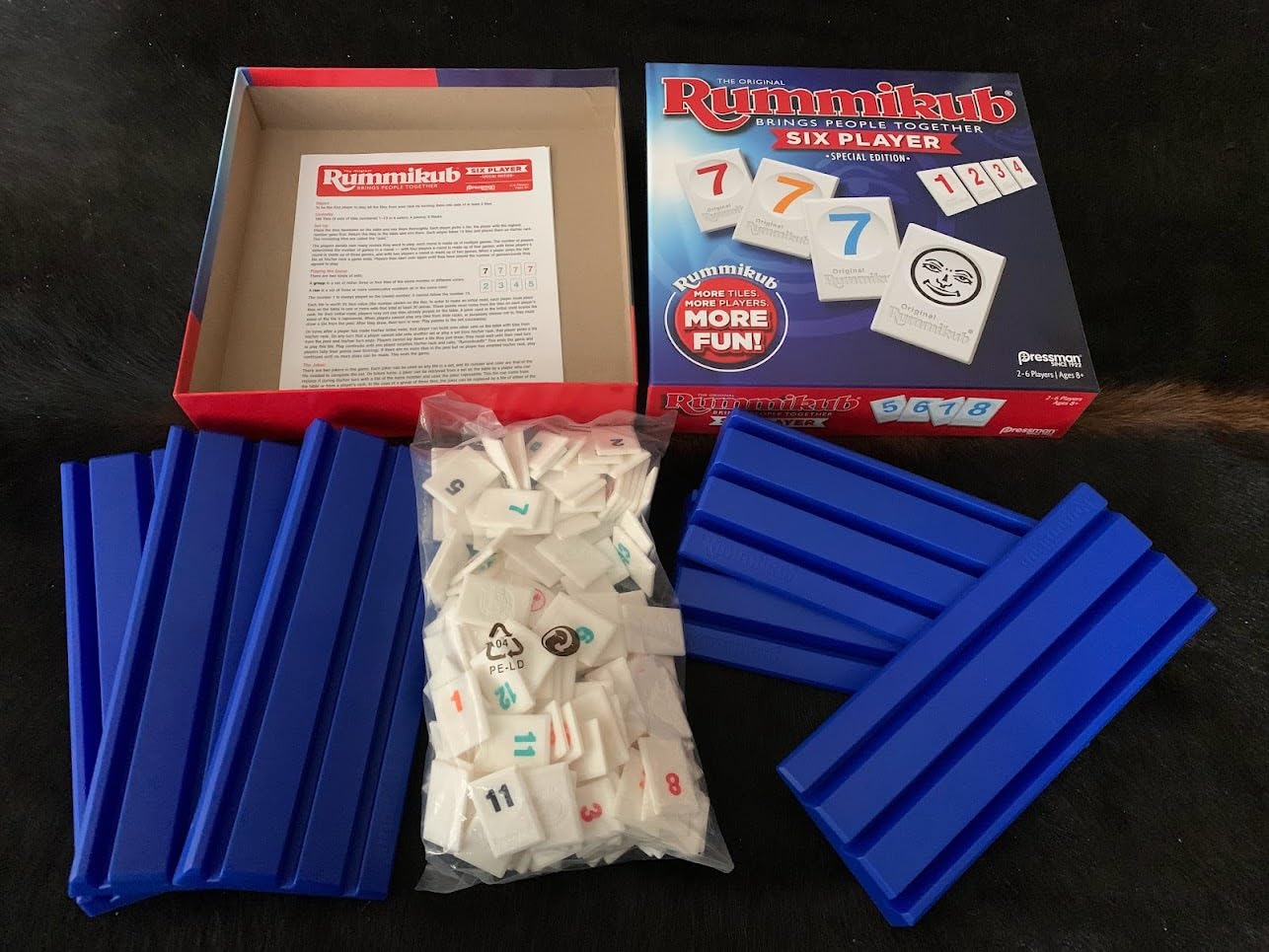 Rummikub Six Player Edition - The Classic Rummy Tile Game - More Tiles and More Players for More Fun! by Pressman, Blue customer photo 2