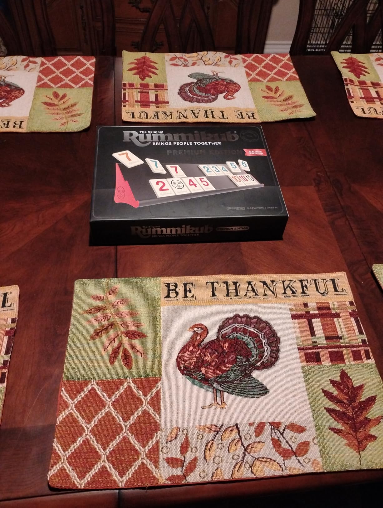 Rummikub Premium Edition by Pressman - Features Racks - Large Number Engraved Tiles and a Storage Bag for The Ultimate Rummikub Experience by Pressman, Silver customer photo 2