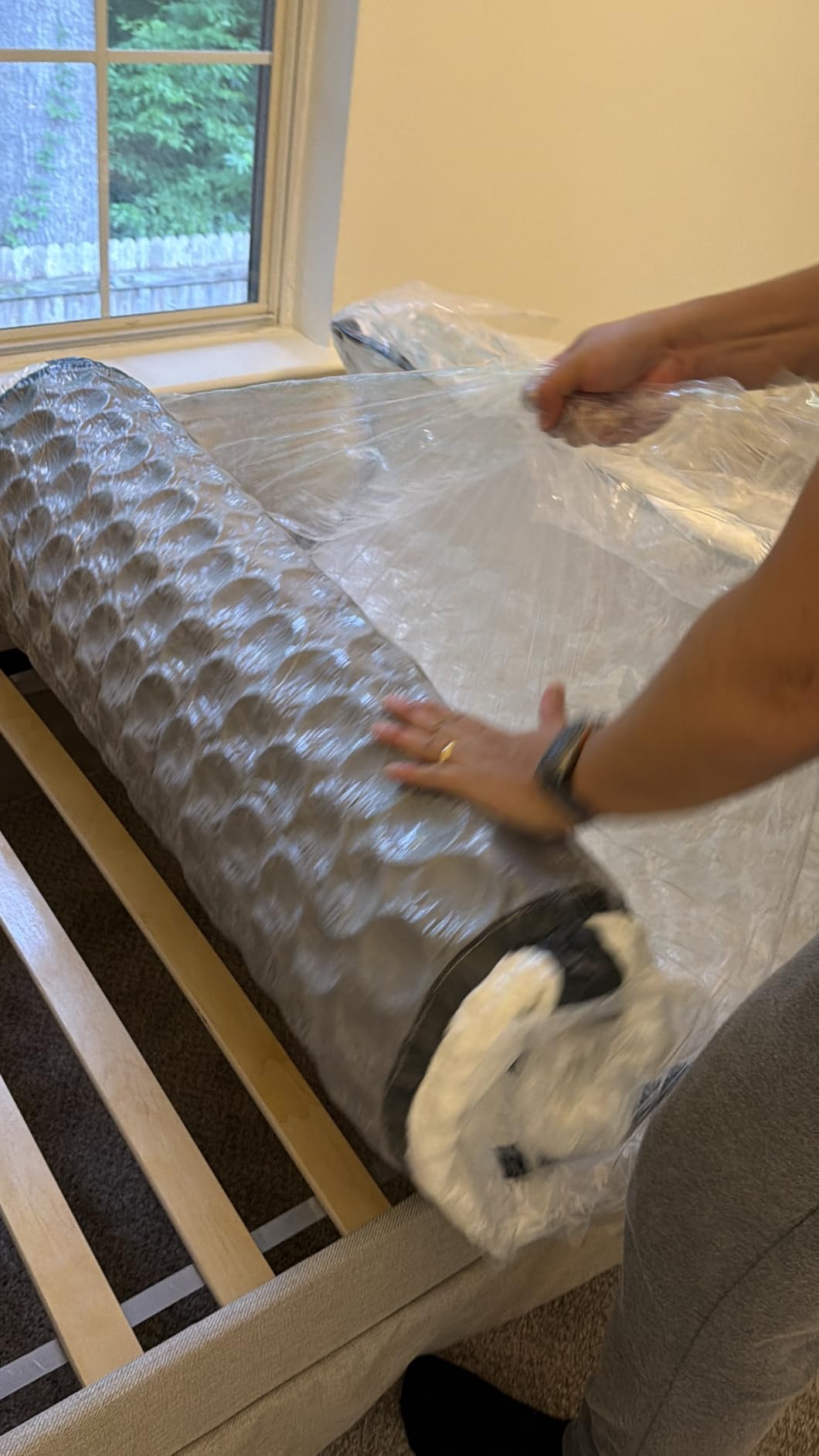 Inofia Full Mattress, 12 Inch Hybrid Innerspring Cool Bed with Pocket Coils | Breathable Soft Knitted Fabric Cover, Multi Memory Foam Layers, Balanced Support for Spine Alignment, Full Size, 75x54x12'' customer photo 1