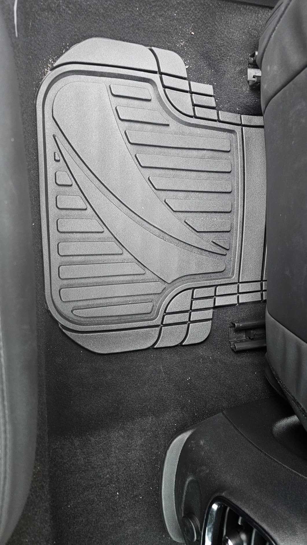 Motor Trend FlexTough Advanced Heavy Duty Black Rubber Car Floor Mats & Cargo Liner for SUV & Car Full Set - Universal Trim to Fit All Weather Automotive Floor Mat & Cargo Liners for SUV, Car, & Van customer photo 1